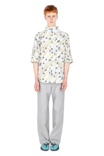 KIKO KOSTADINOV GABOR SHIRT - FLORAL BRUSH