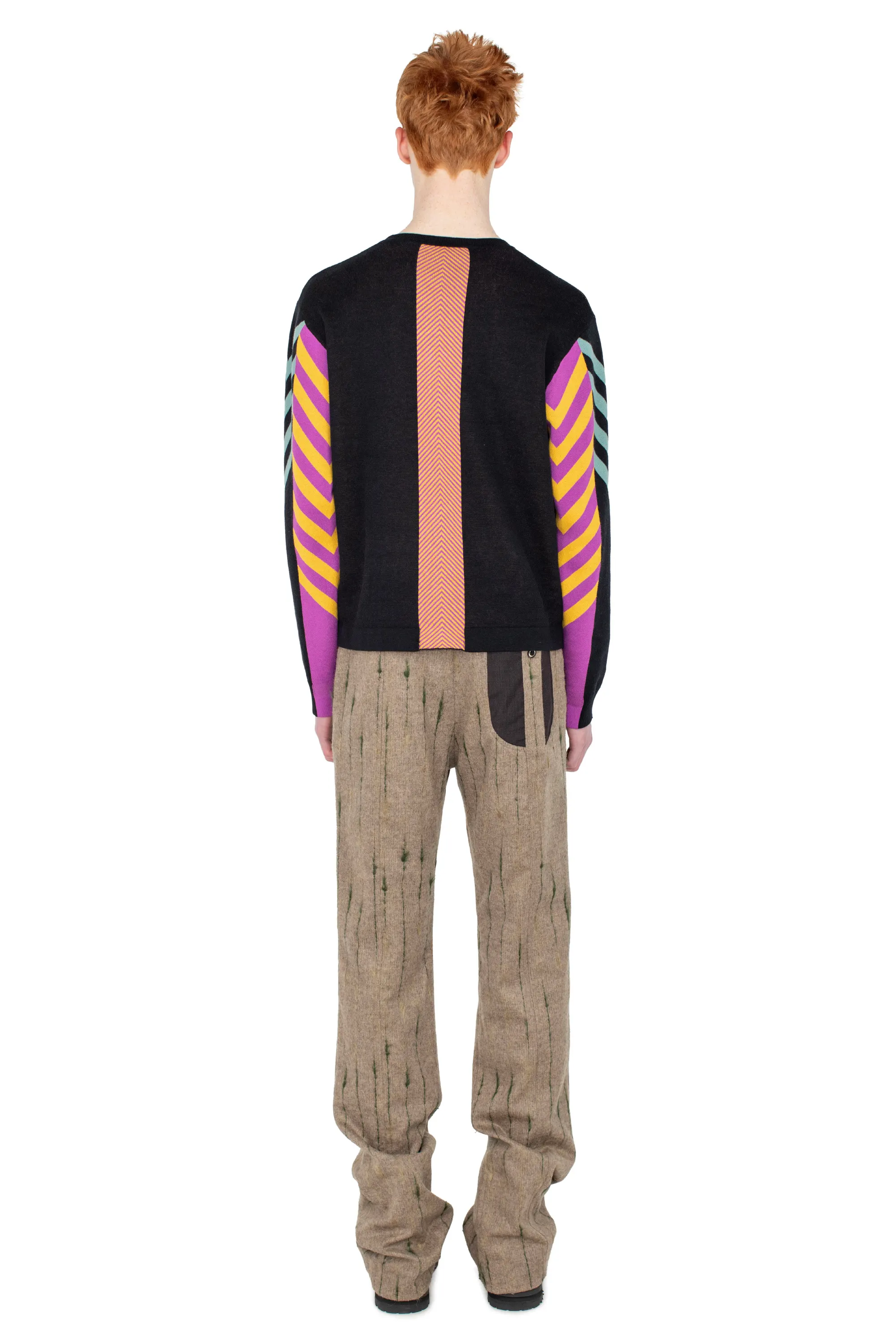 KIKO KOSTADINOV GIZI PANELLED JUMPER - BLACK & TURQUOISE & LILAC