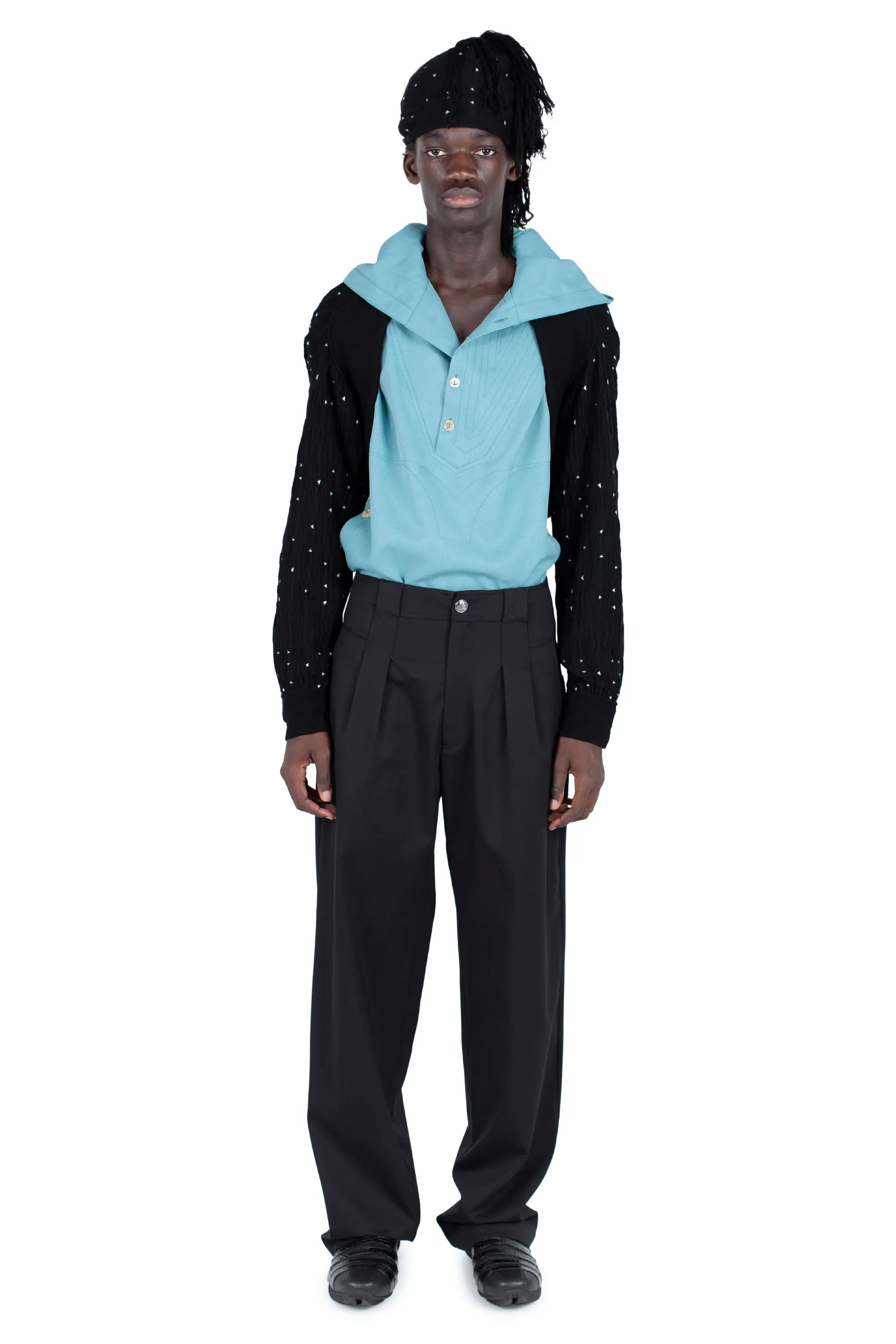 KIKO KOSTADINOV HAIN TROUSER - NIGHT BLACK