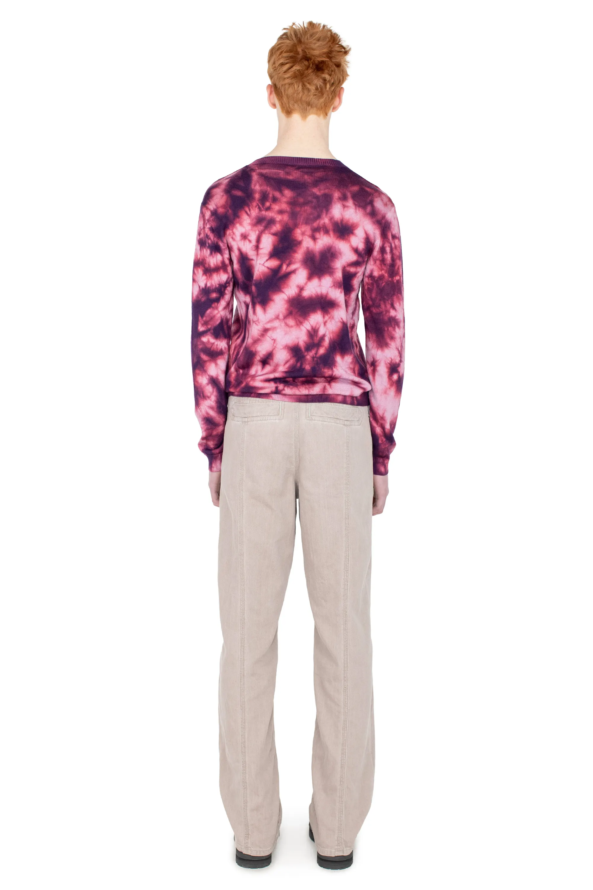 KIKO KOSTADINOV HATHA V-NECK KNIT - FUCHSIA