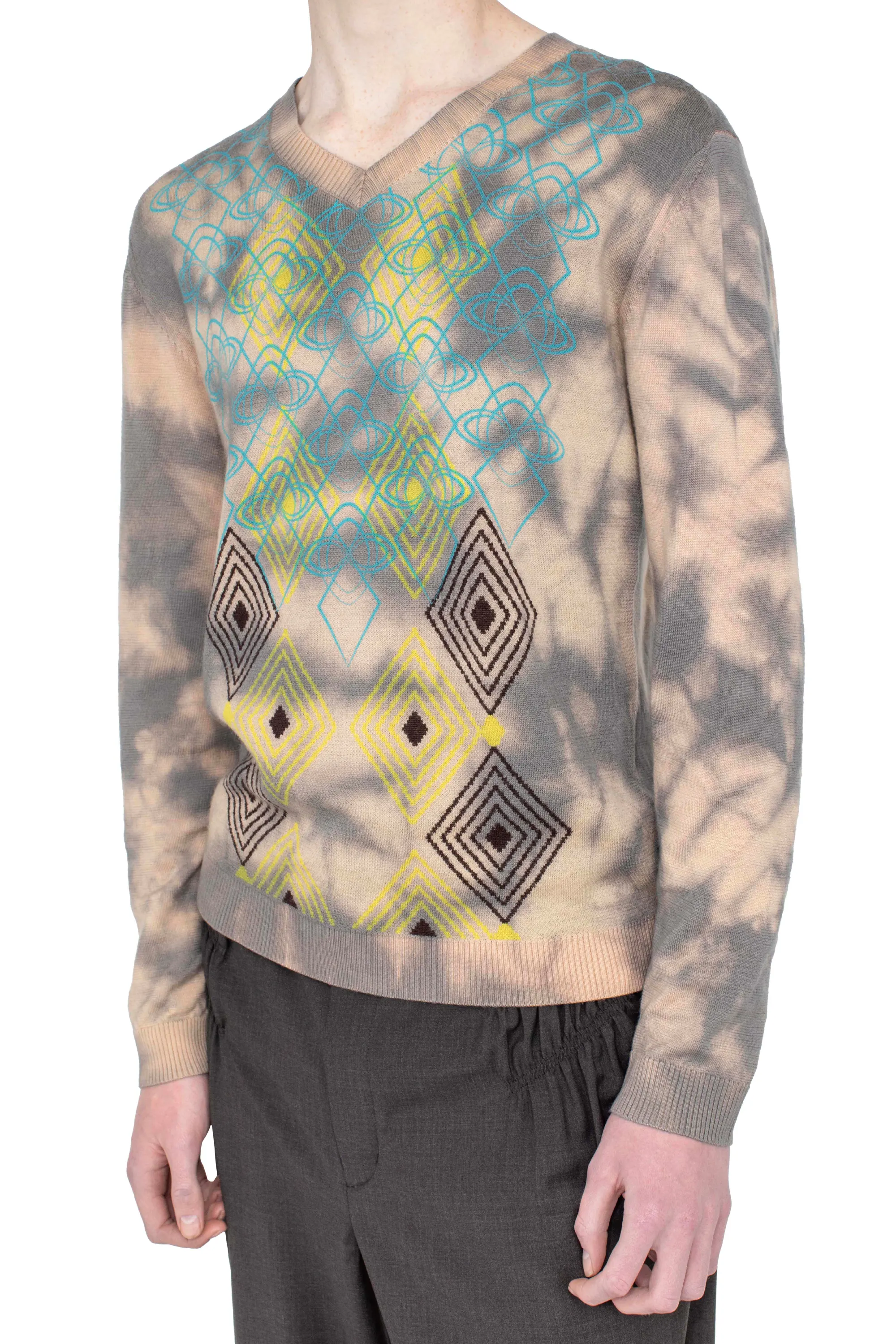 KIKO KOSTADINOV HATHA V-NECK KNIT - PECAN