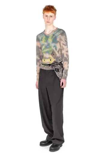 KIKO KOSTADINOV HATHA V-NECK KNIT - PECAN