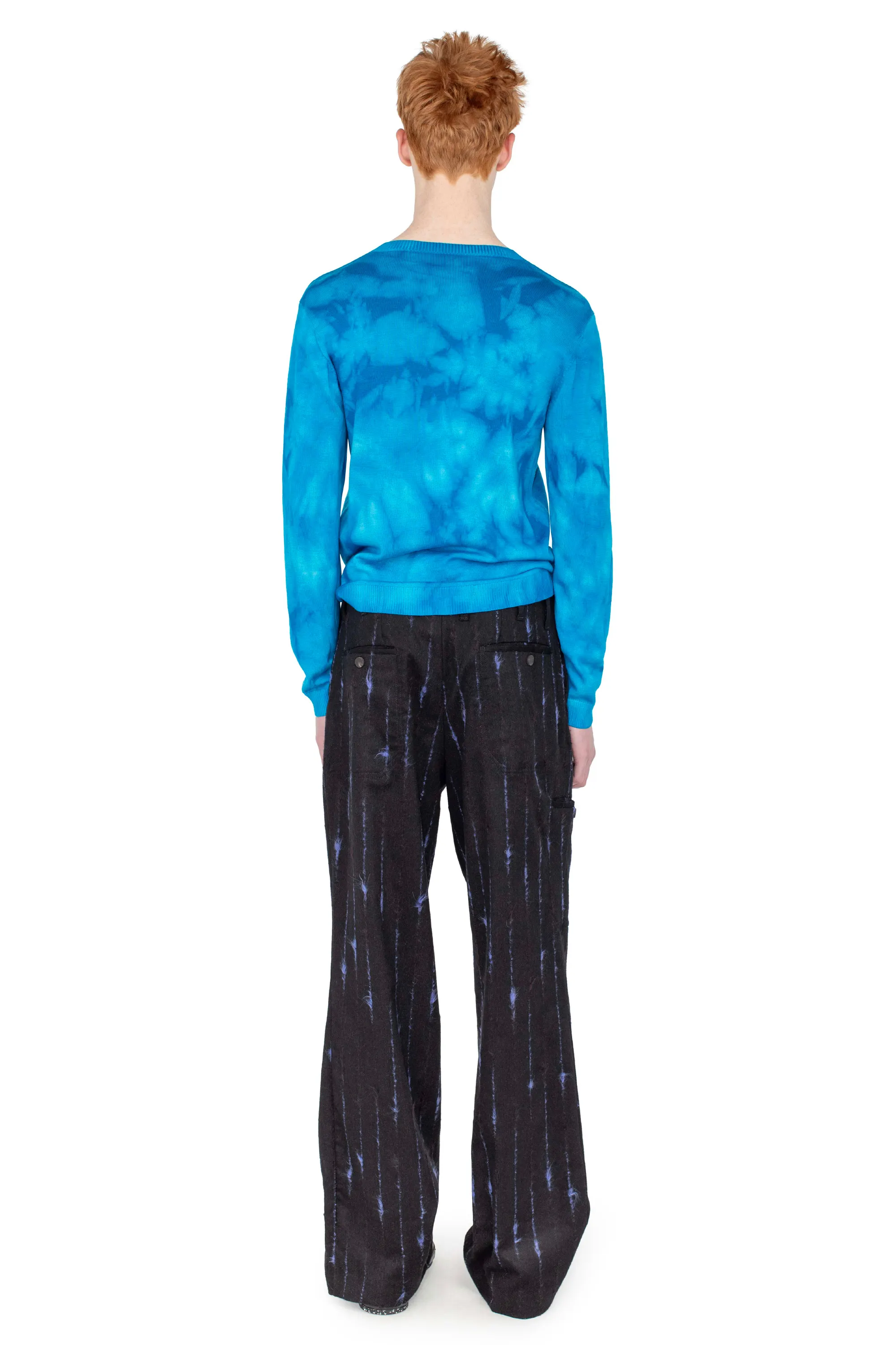 KIKO KOSTADINOV HATHA V-NECK KNIT - ULTRABLUE