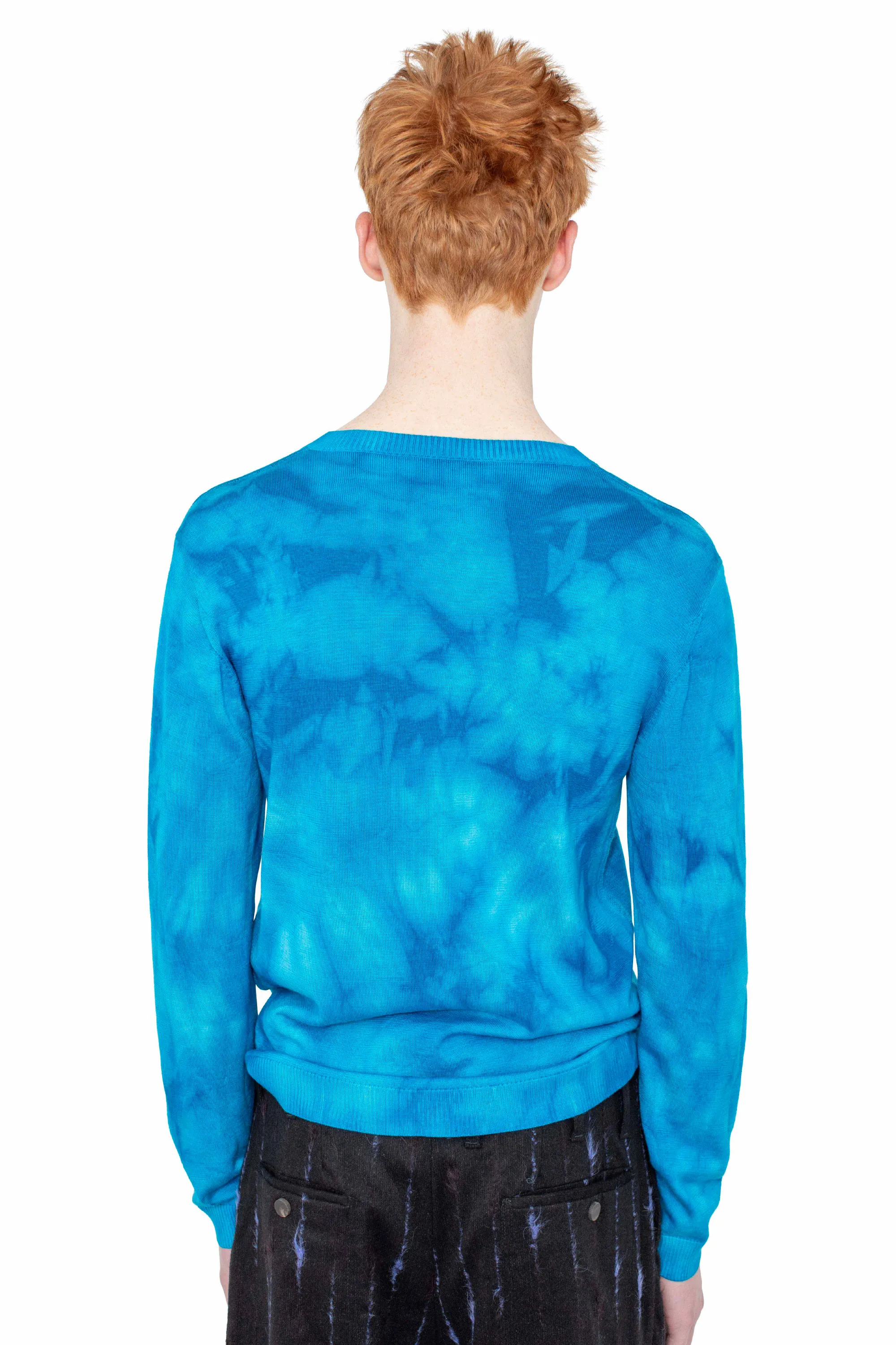 KIKO KOSTADINOV HATHA V-NECK KNIT - ULTRABLUE