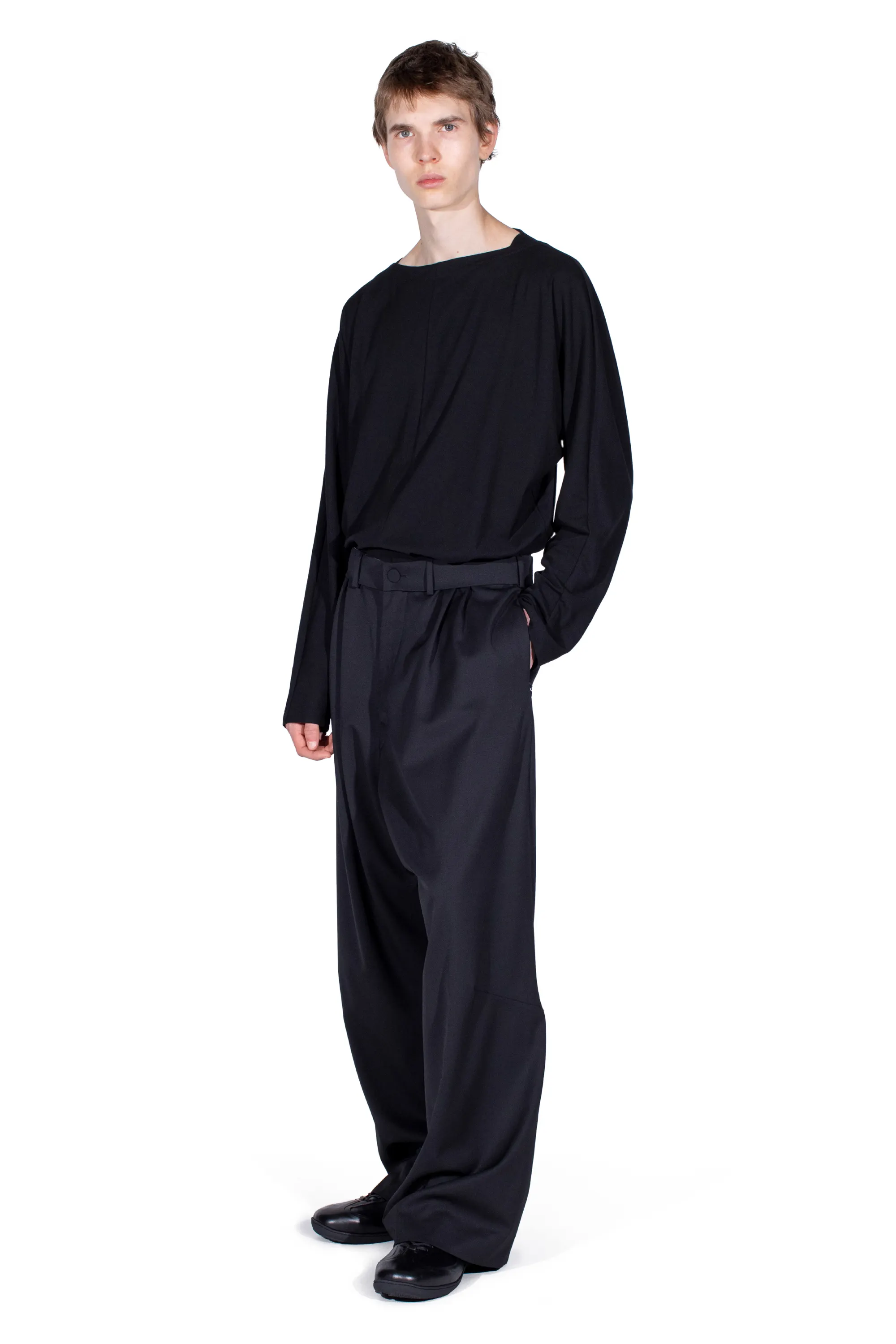 KIKO KOSTADINOV HELMOND TROUSERS - CROW BLACK