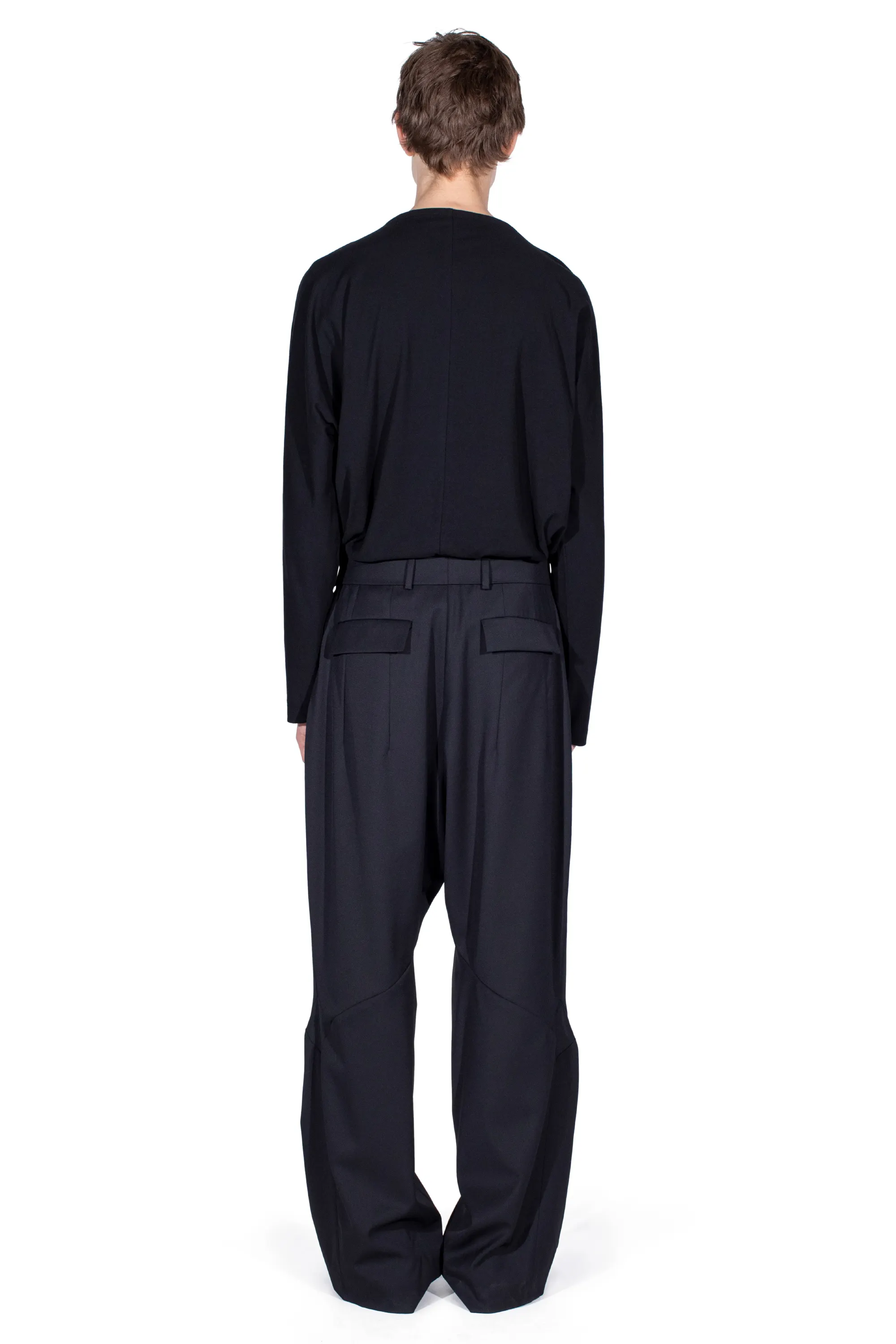 KIKO KOSTADINOV HELMOND TROUSERS - CROW BLACK