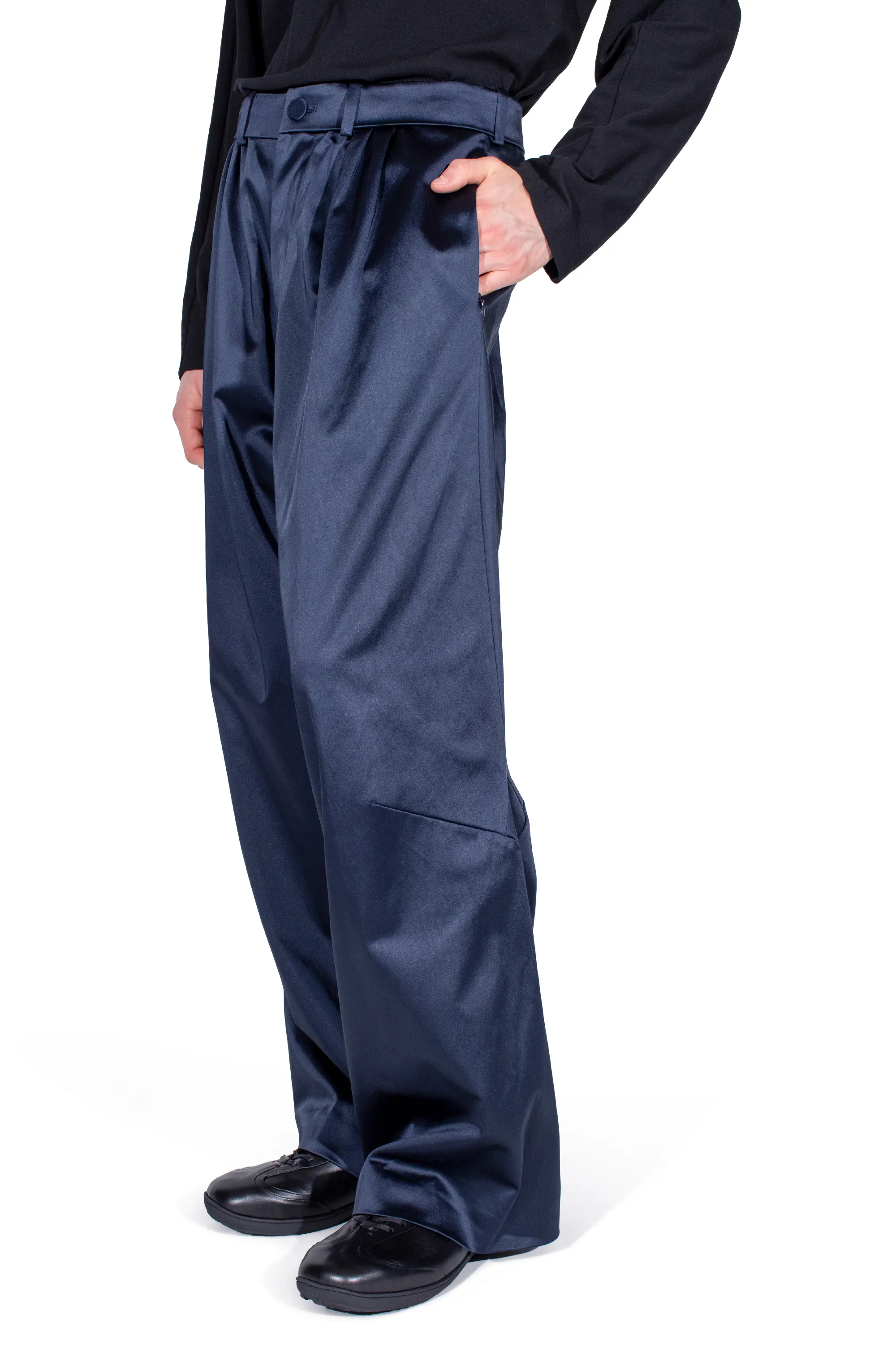 KIKO KOSTADINOV HELMOND TROUSERS - DARK SAPPHIRE