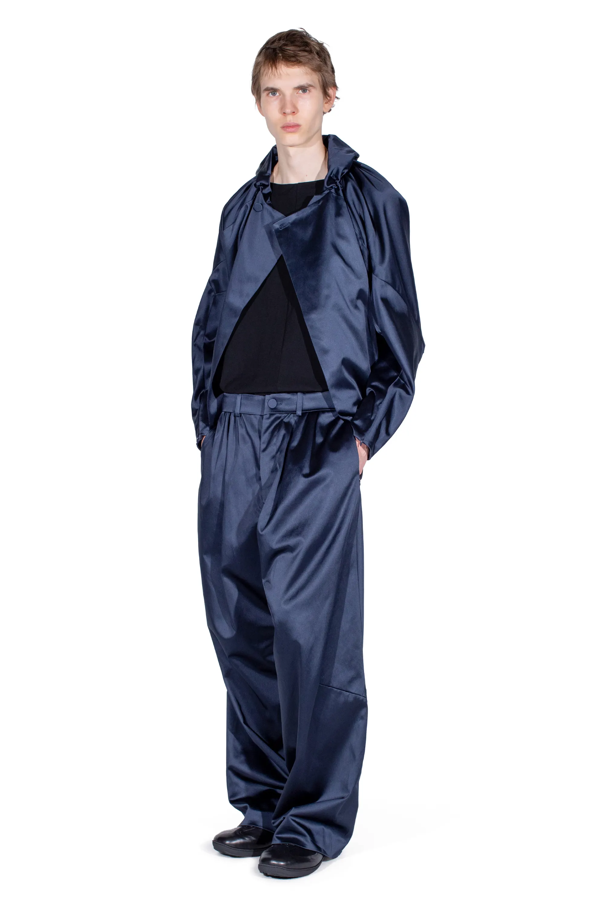 KIKO KOSTADINOV HELMOND TROUSERS - DARK SAPPHIRE