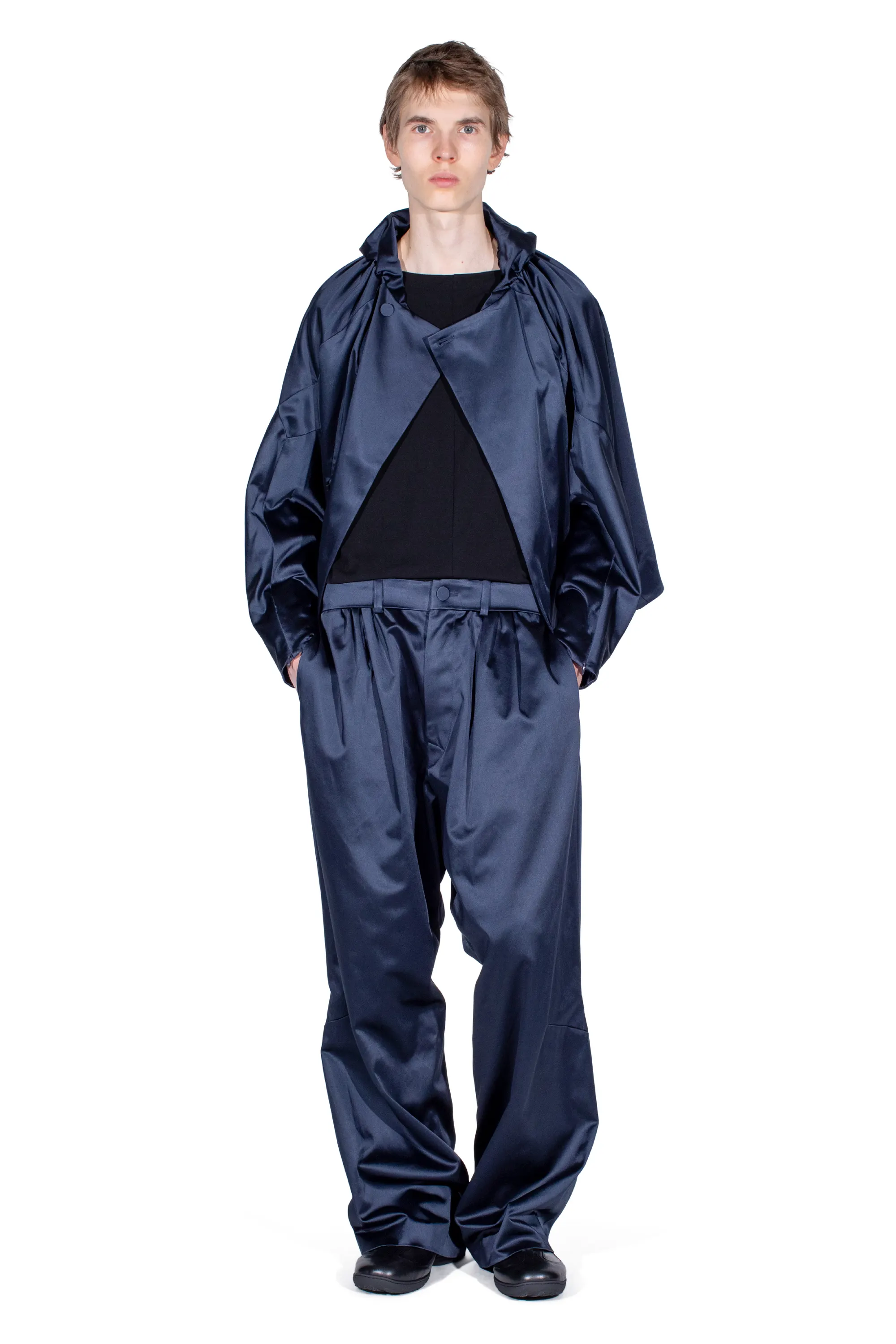 KIKO KOSTADINOV HELMOND TROUSERS - DARK SAPPHIRE