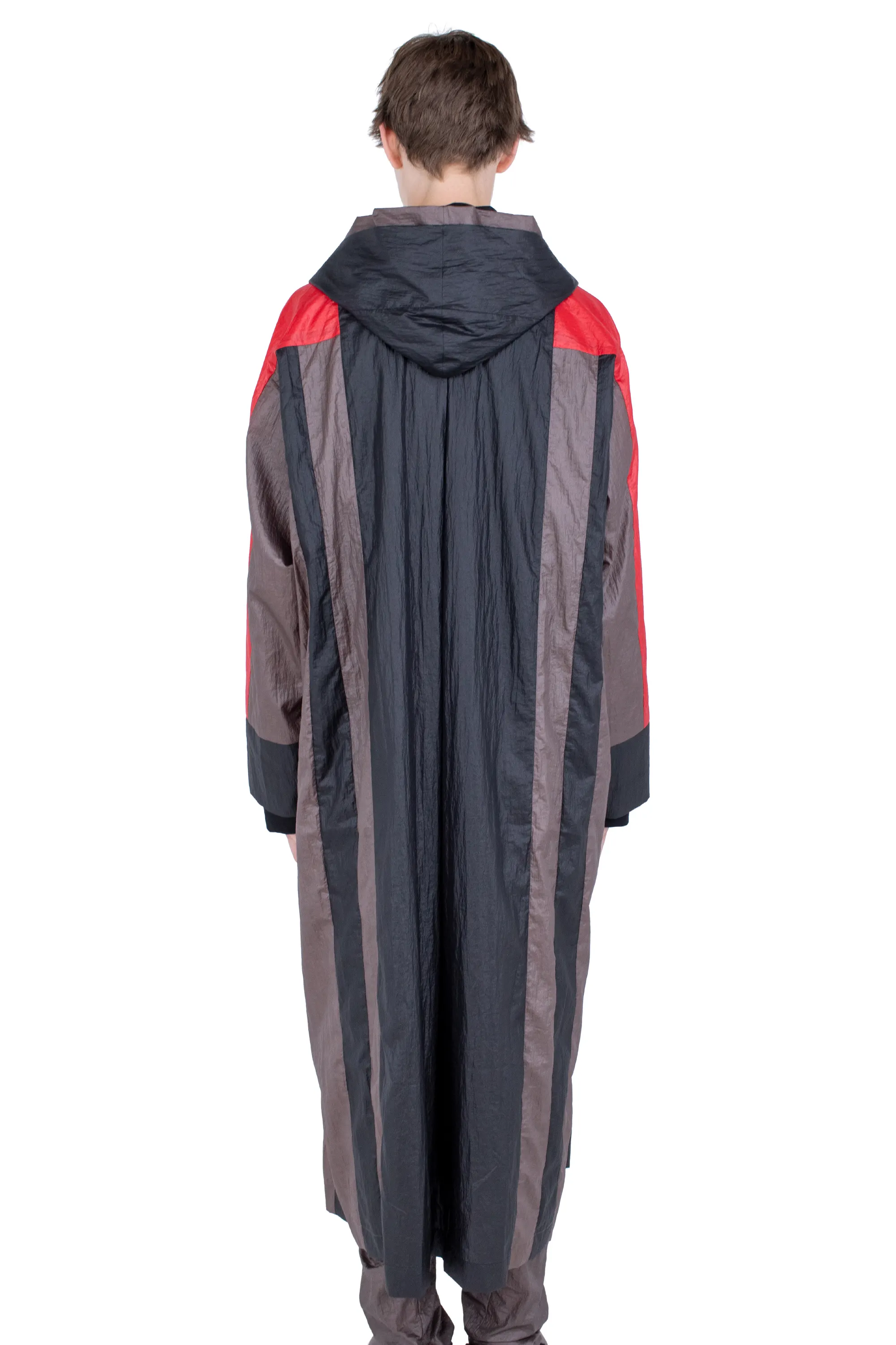 KIKO KOSTADINOV HERTEL STRIPE PARKA - GRAPHITE