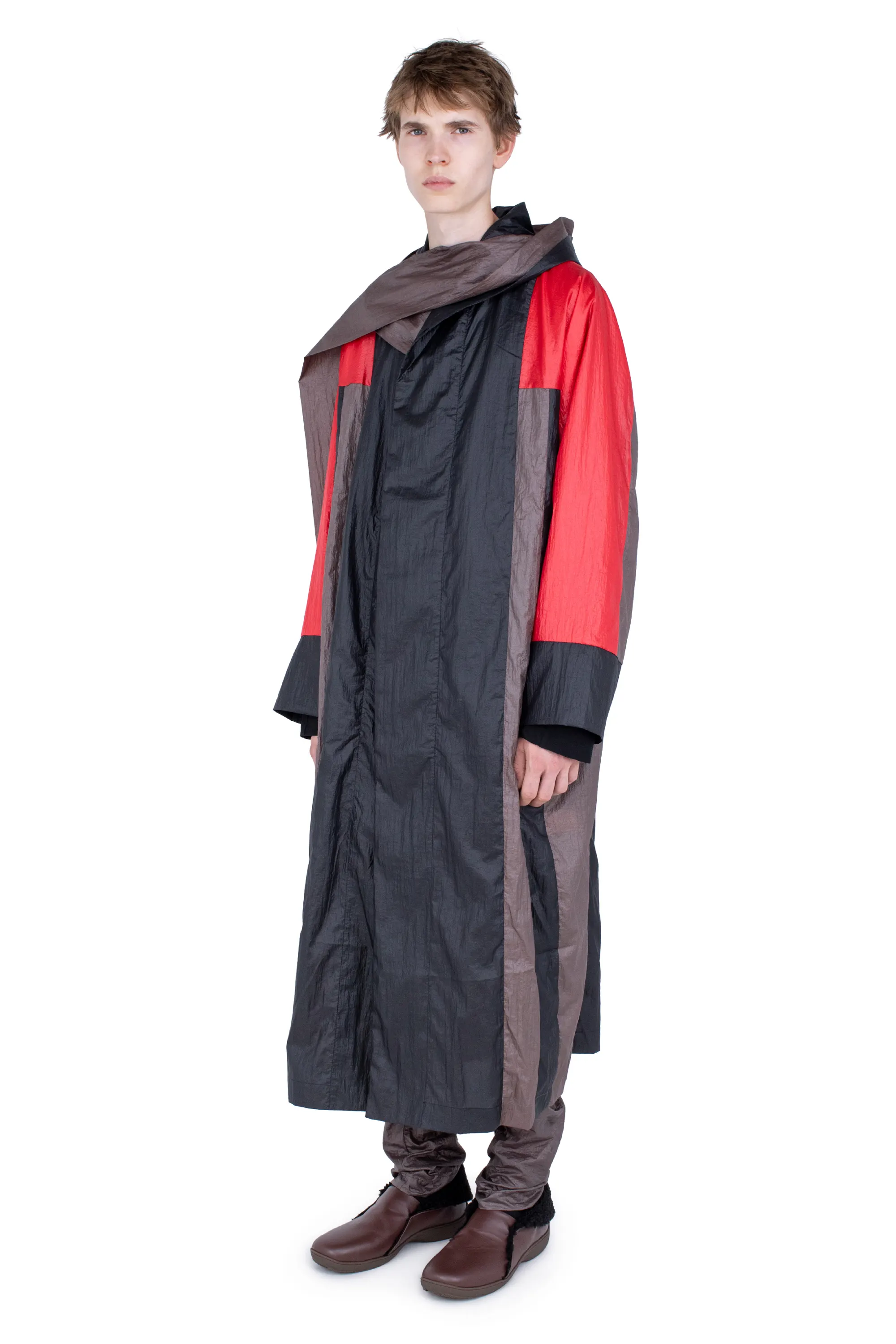 KIKO KOSTADINOV HERTEL STRIPE PARKA - GRAPHITE