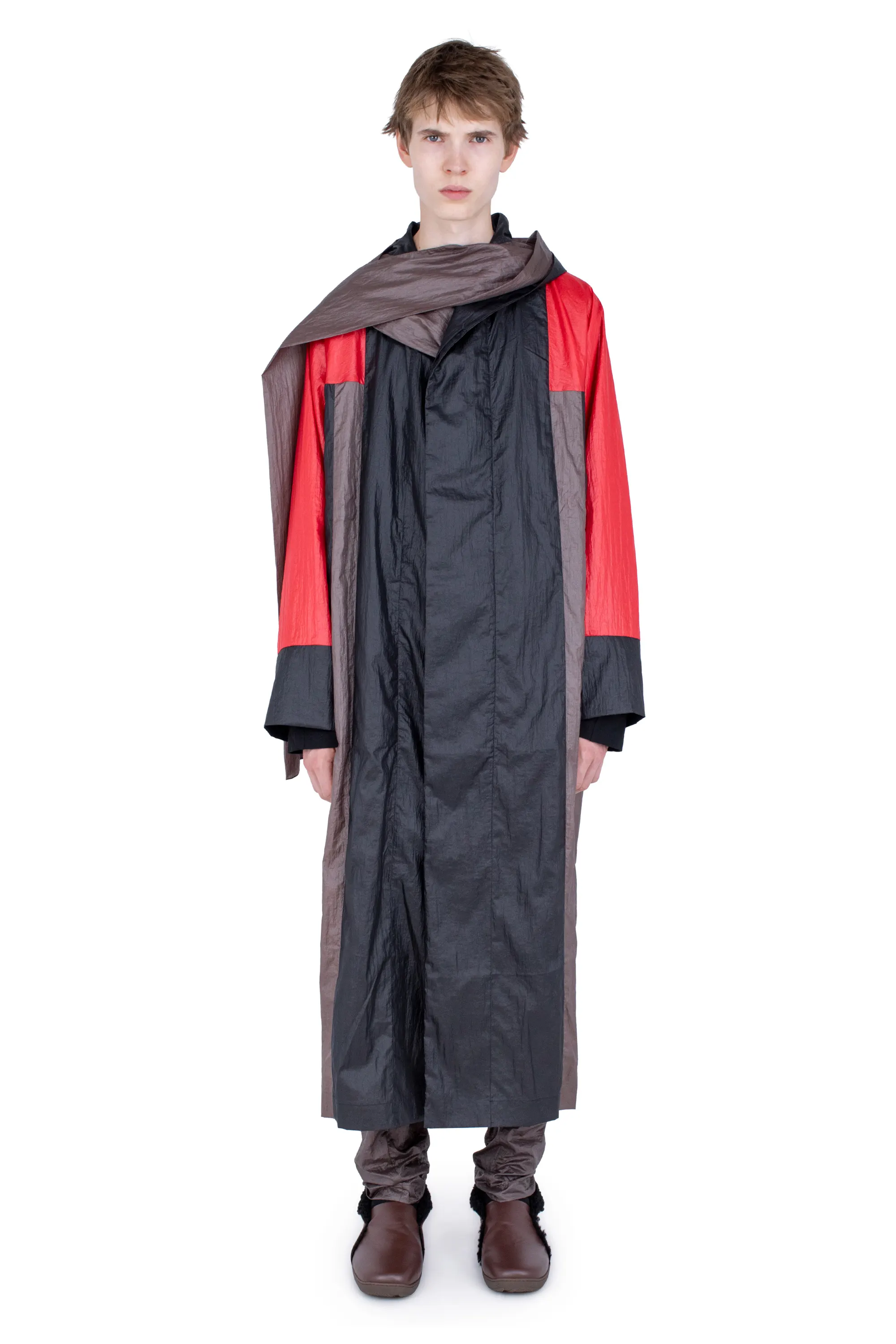 KIKO KOSTADINOV HERTEL STRIPE PARKA - GRAPHITE