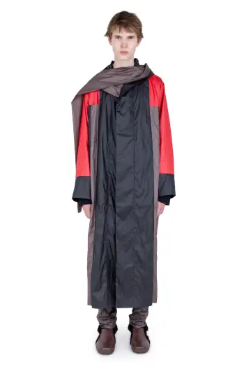 KIKO KOSTADINOV HERTEL STRIPE PARKA - GRAPHITE