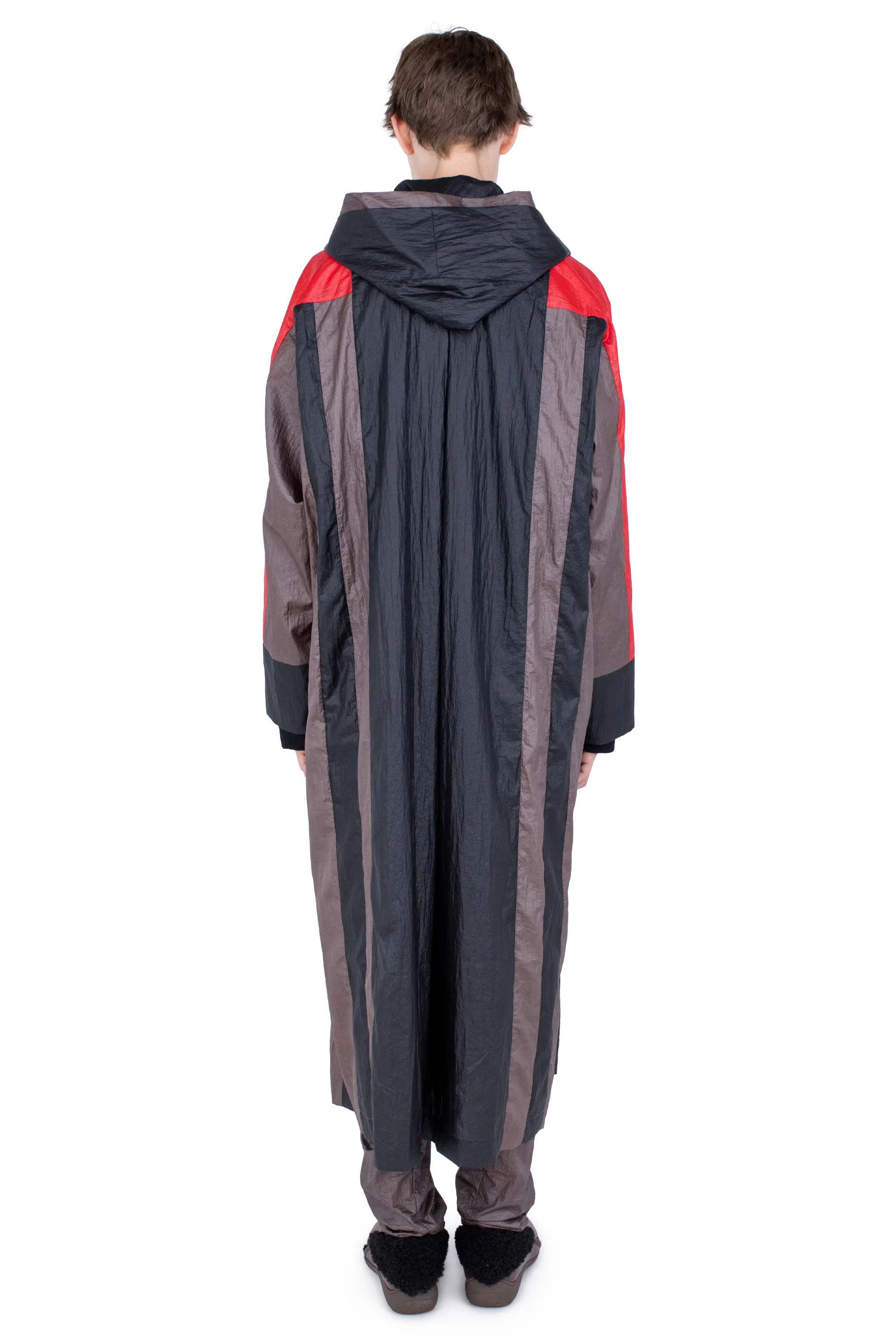 KIKO KOSTADINOV HERTEL STRIPE PARKA - GRAPHITE