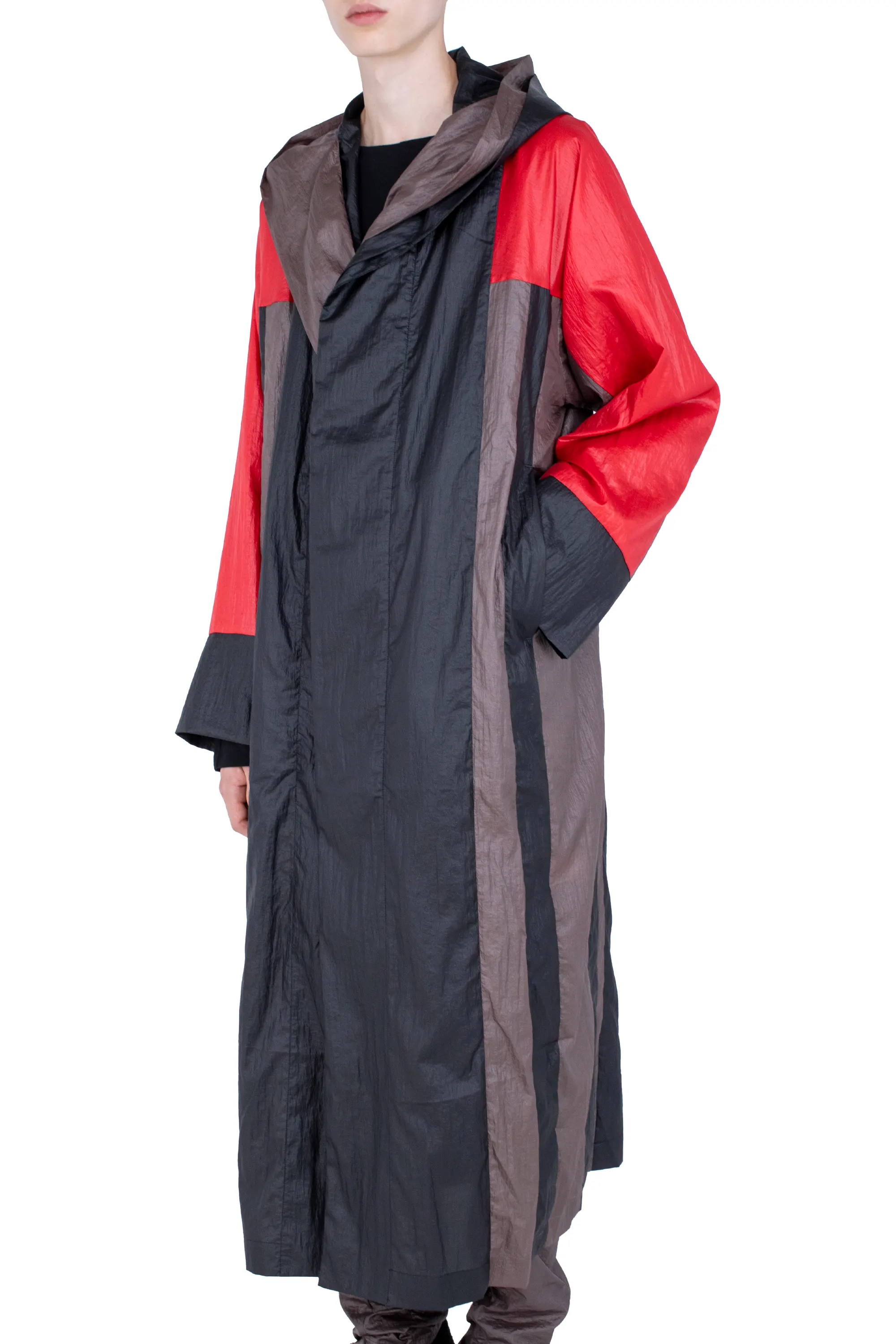 KIKO KOSTADINOV HERTEL STRIPE PARKA - GRAPHITE