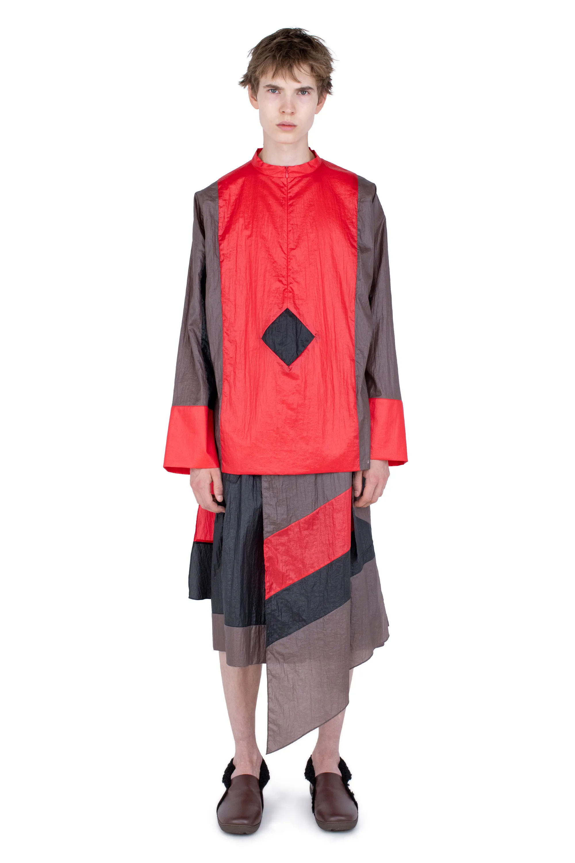 KIKO KOSTADINOV HERTEL STRIPE PULLOVER - CRIMSON