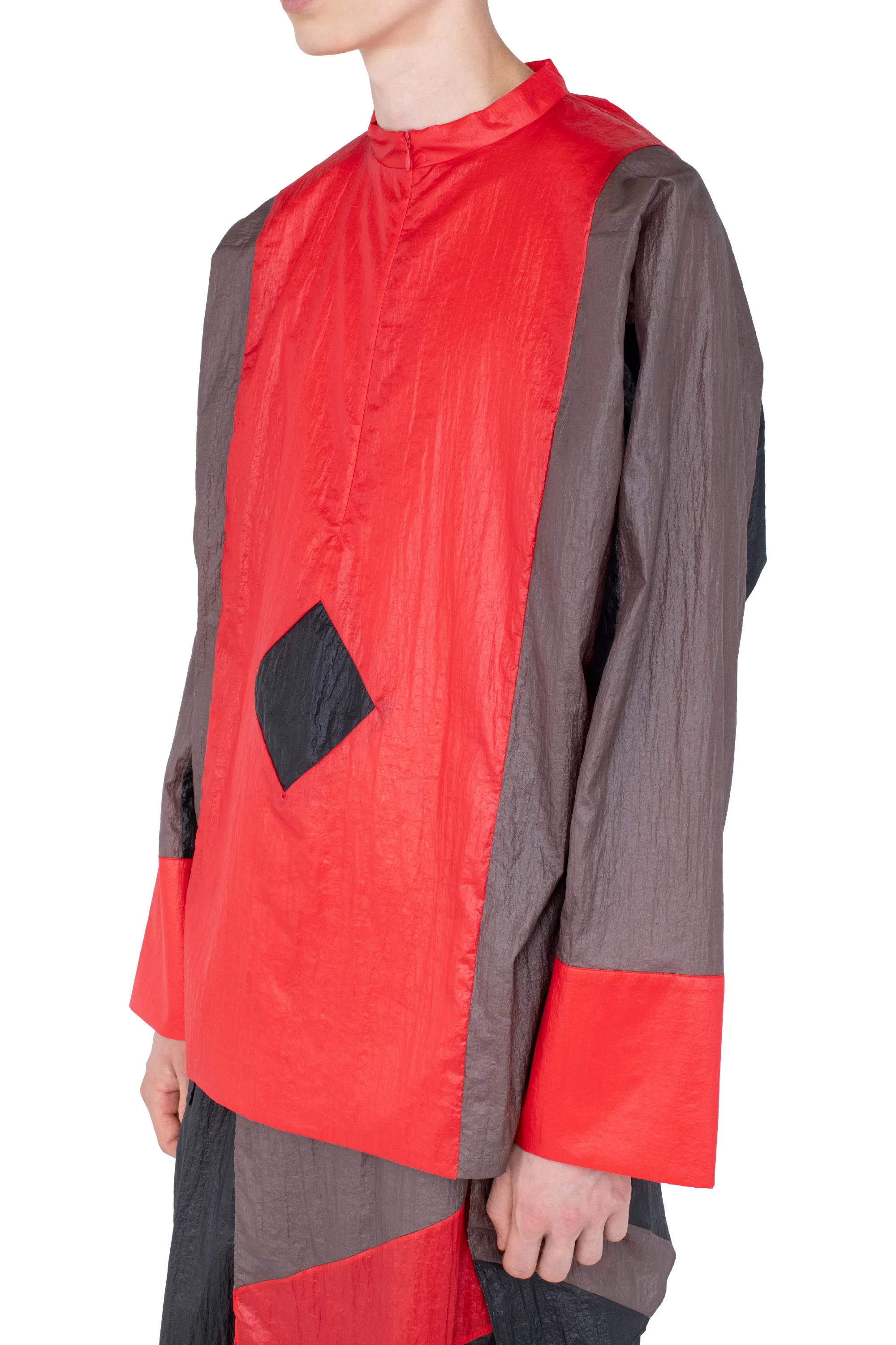 KIKO KOSTADINOV HERTEL STRIPE PULLOVER - CRIMSON