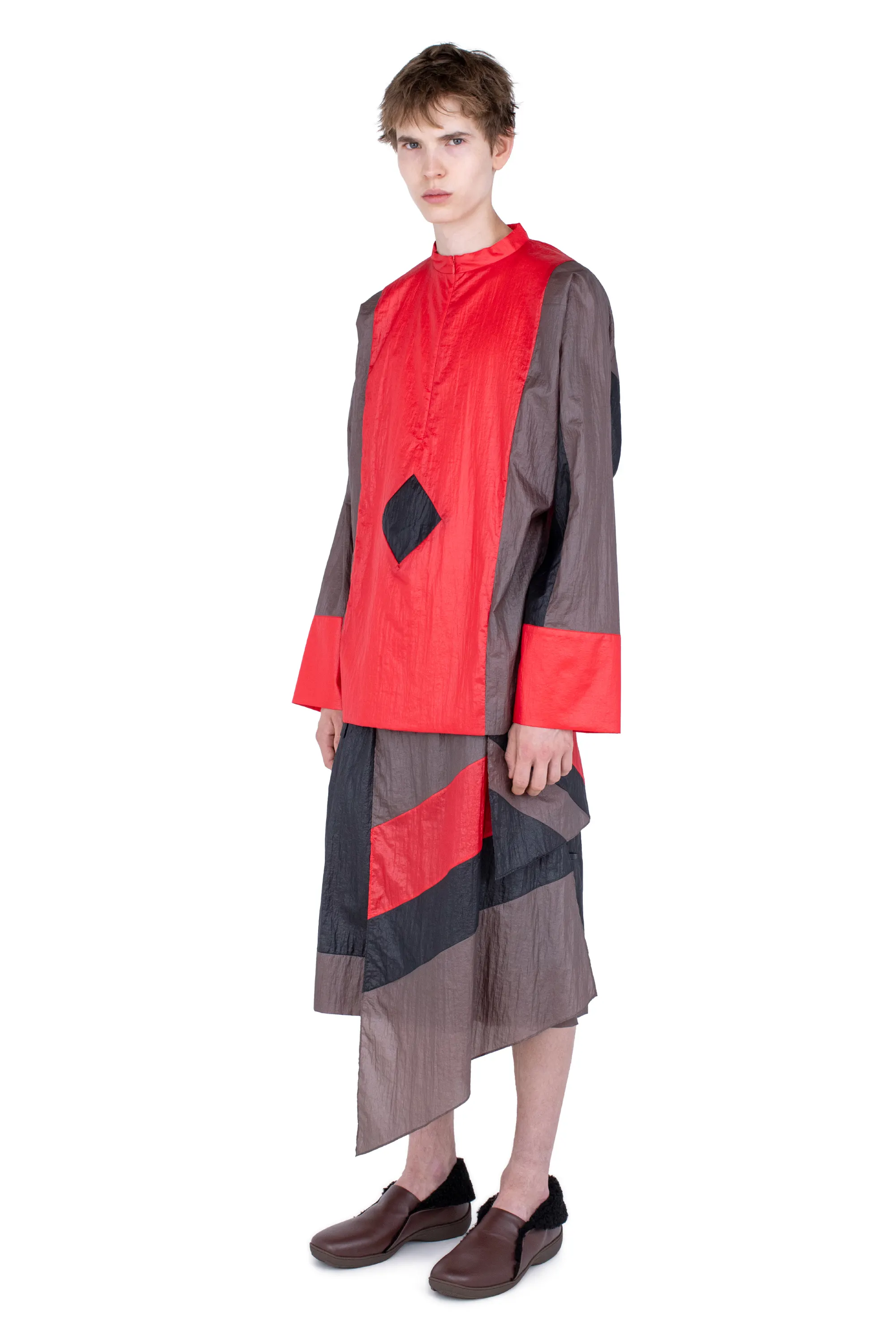 KIKO KOSTADINOV HERTEL STRIPE PULLOVER - CRIMSON