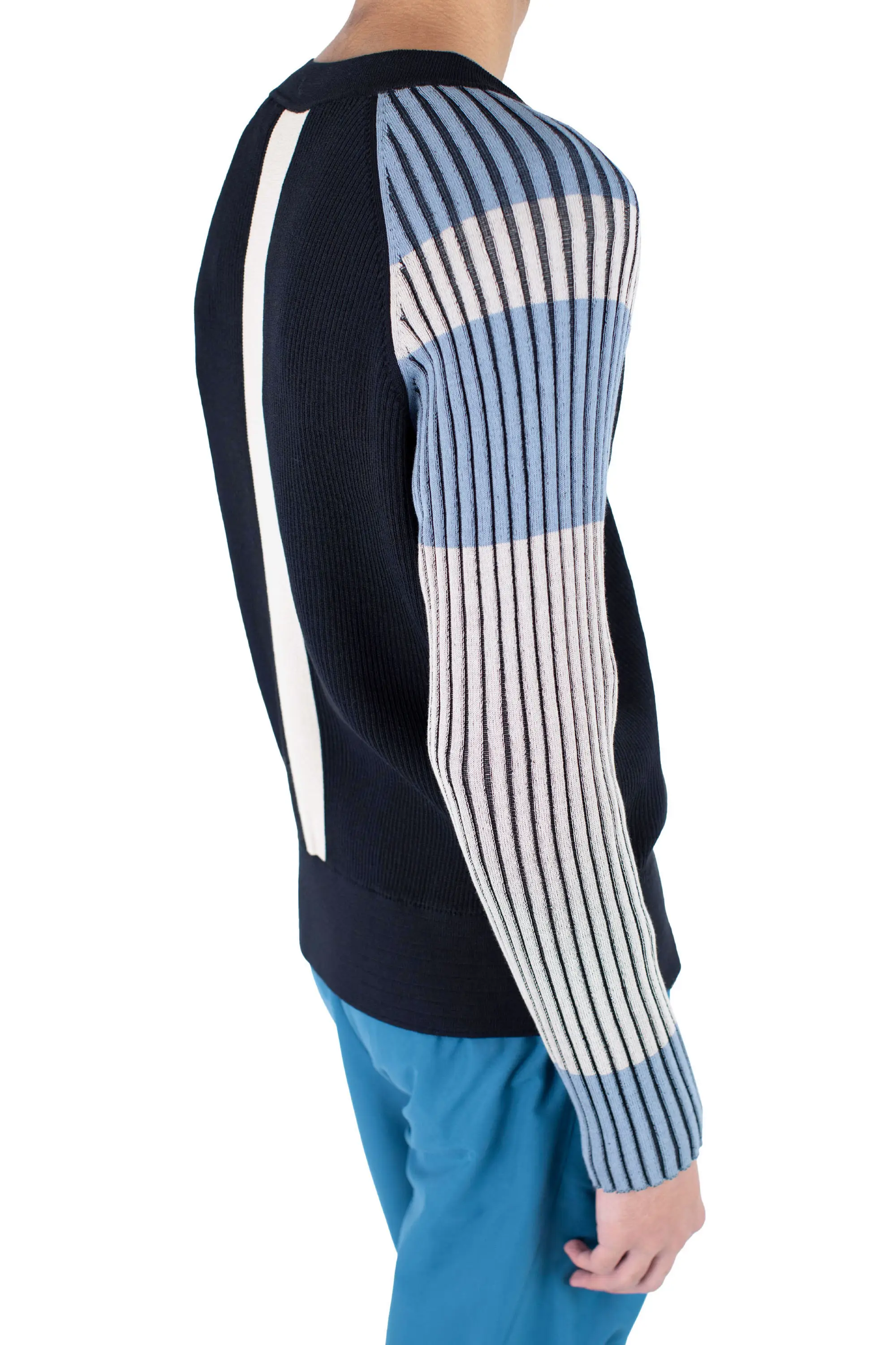 KIKO KOSTADINOV INEX CARDIGAN - BLACK / ALMOND / DUSTY BLUE