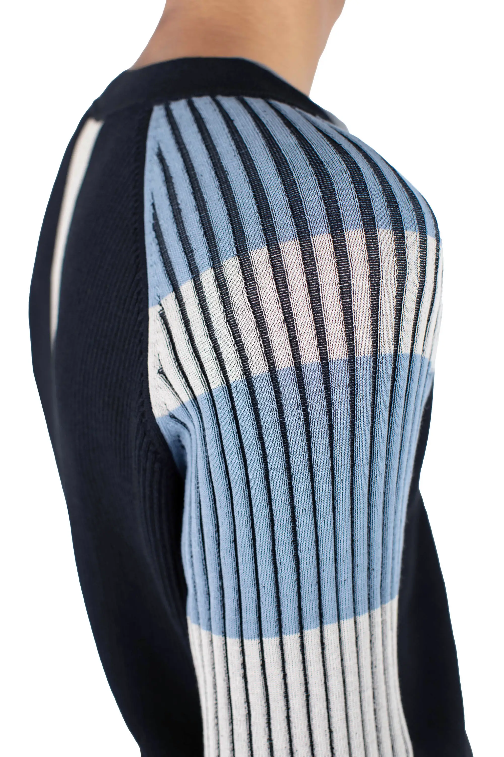 KIKO KOSTADINOV INEX CARDIGAN - BLACK / ALMOND / DUSTY BLUE