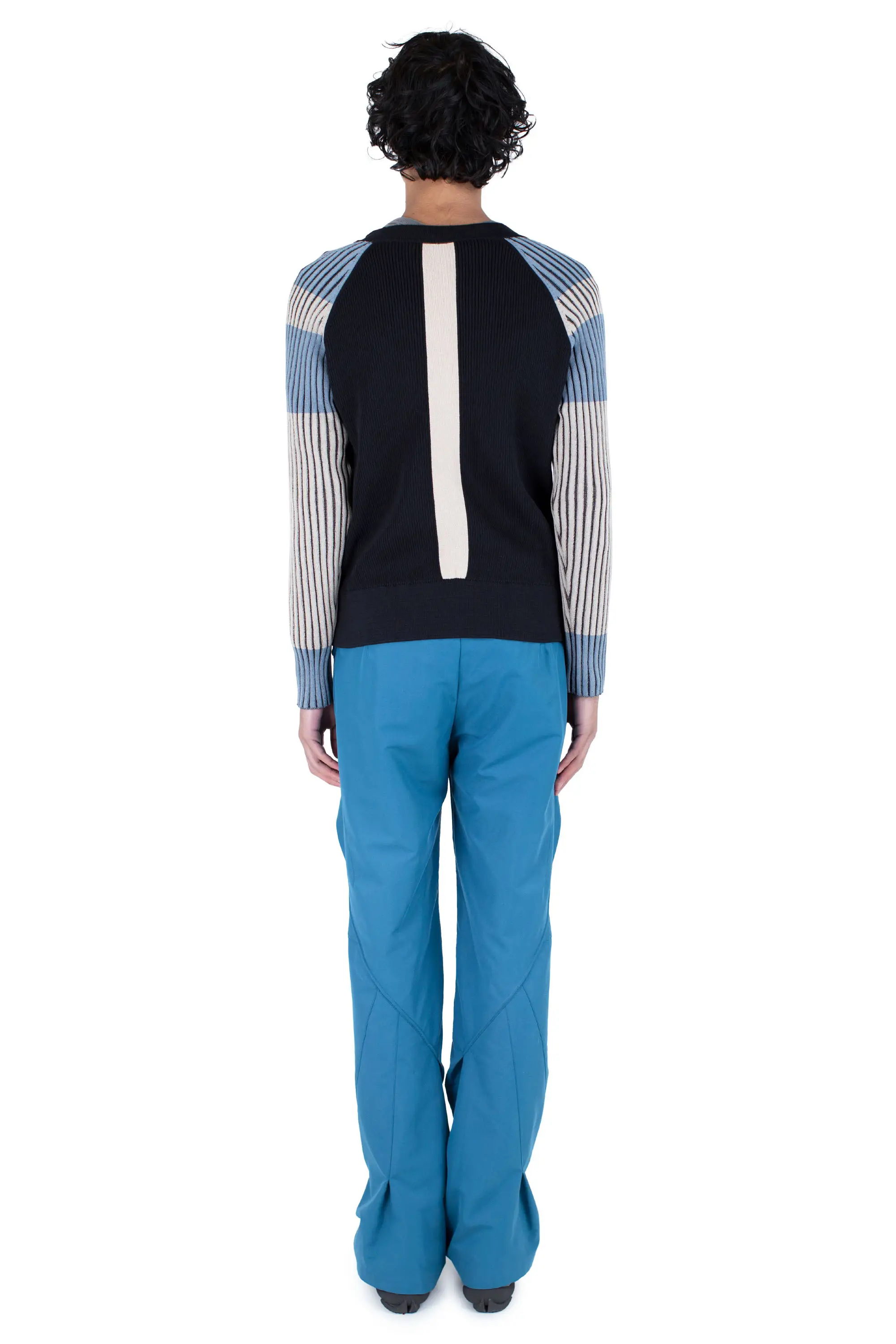 KIKO KOSTADINOV INEX CARDIGAN - BLACK / ALMOND / DUSTY BLUE