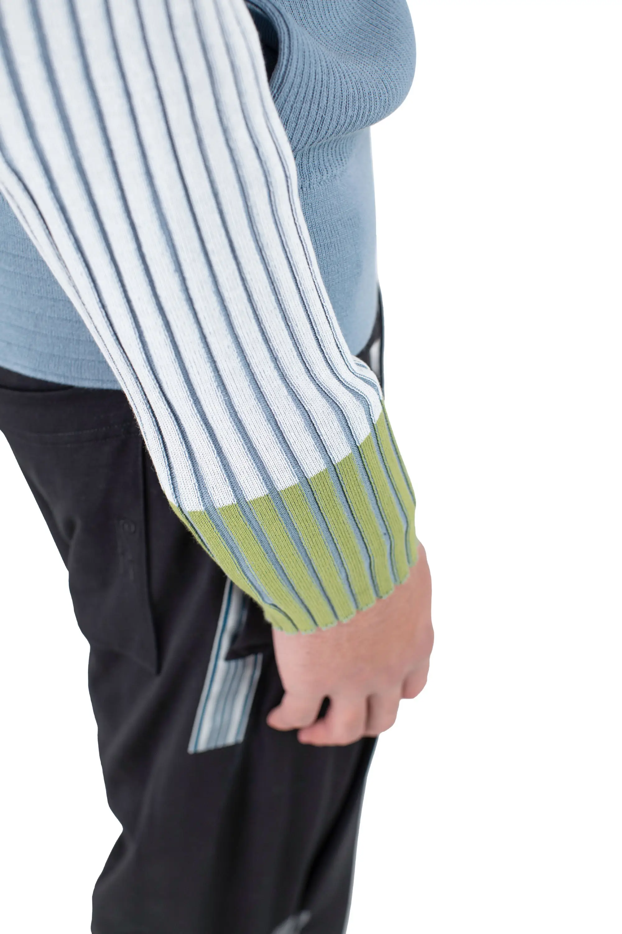 KIKO KOSTADINOV INEX CARDIGAN - BLUE / IVORY / GREEN / BLACK