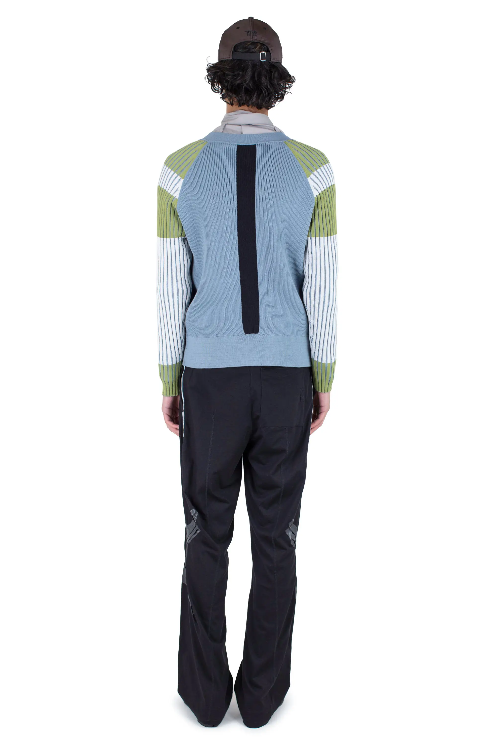 KIKO KOSTADINOV INEX CARDIGAN - BLUE / IVORY / GREEN / BLACK