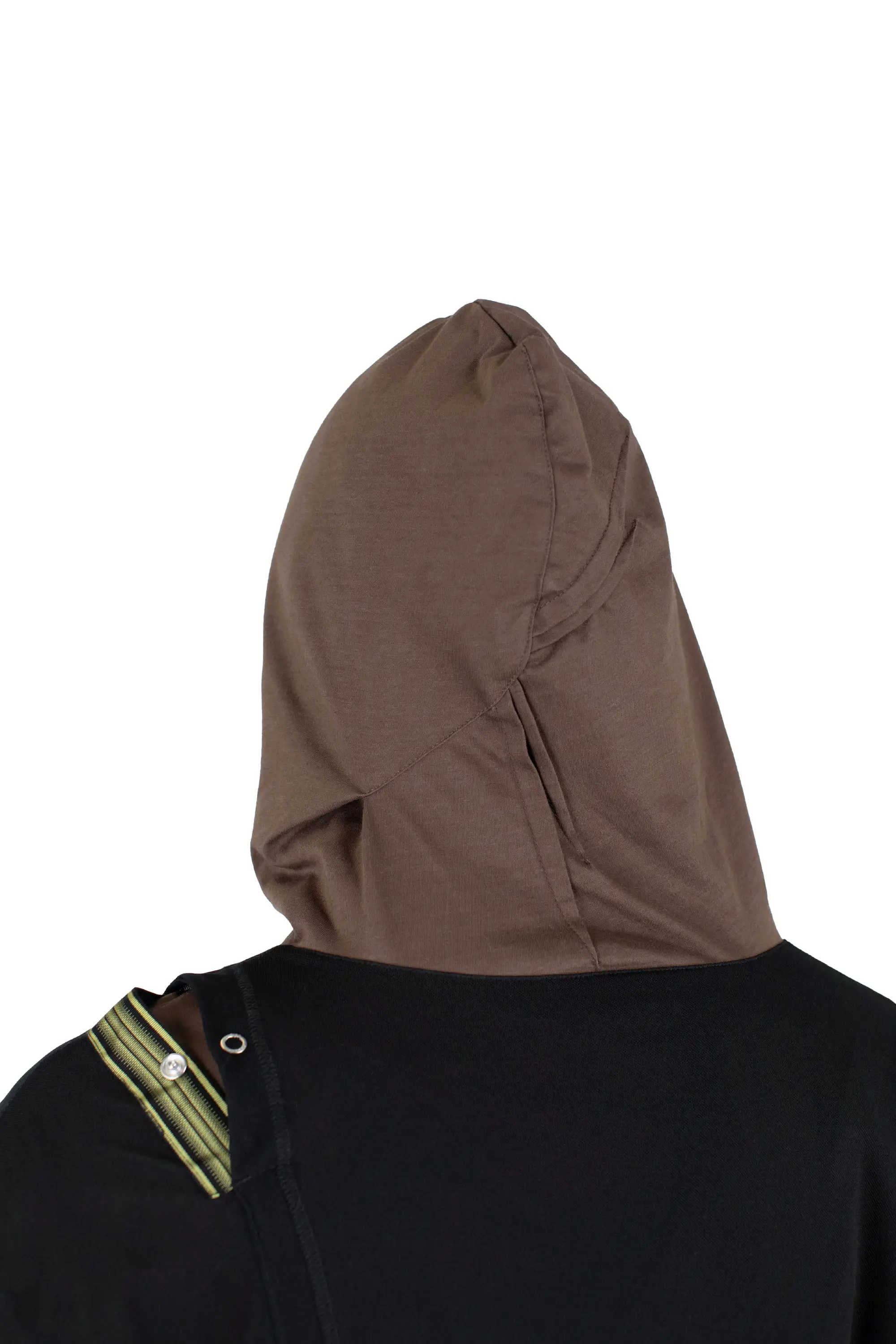 KIKO KOSTADINOV INEX HOODED TOP - BROWN / BLACK