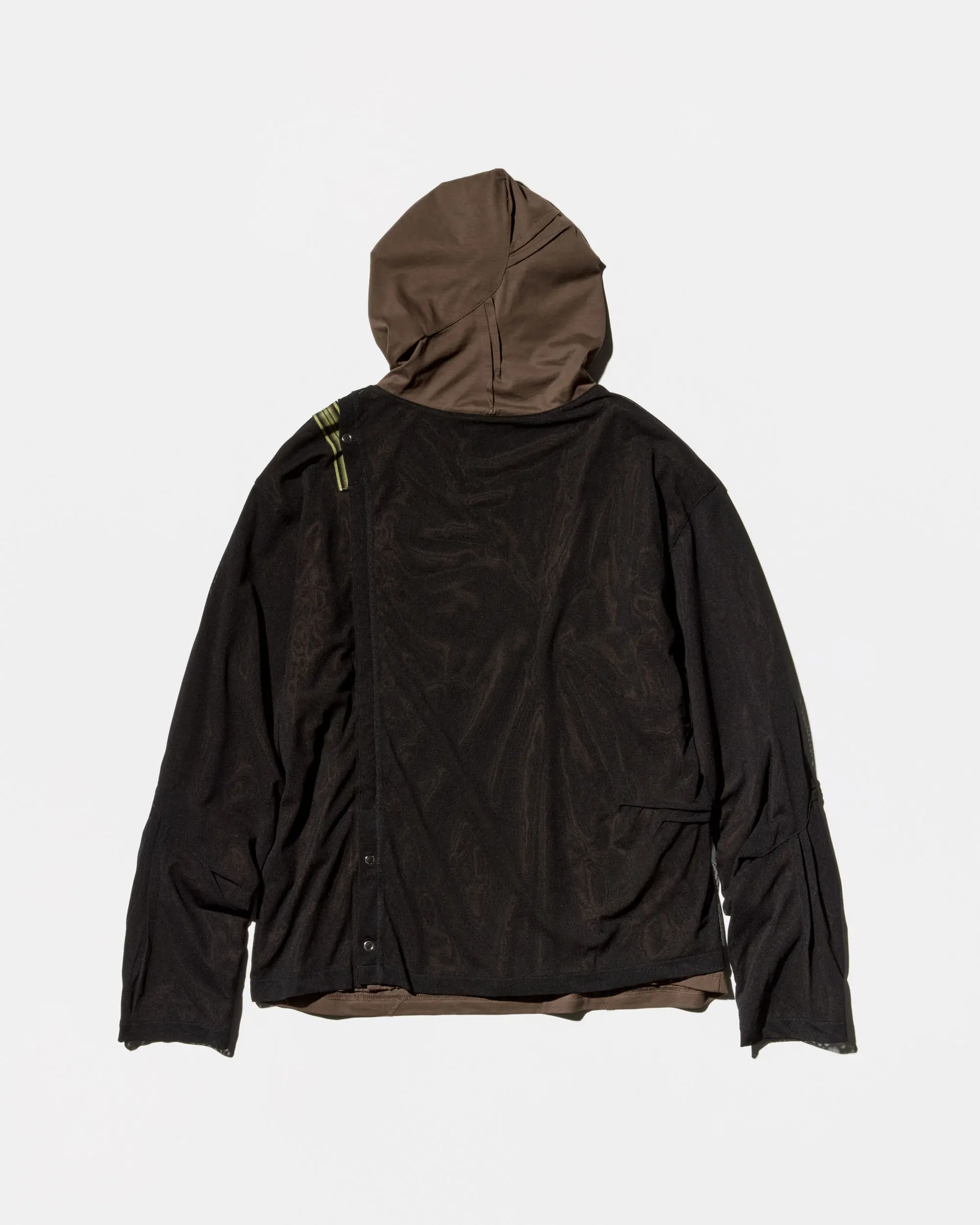 KIKO KOSTADINOV INEX HOODED TOP - BROWN / BLACK