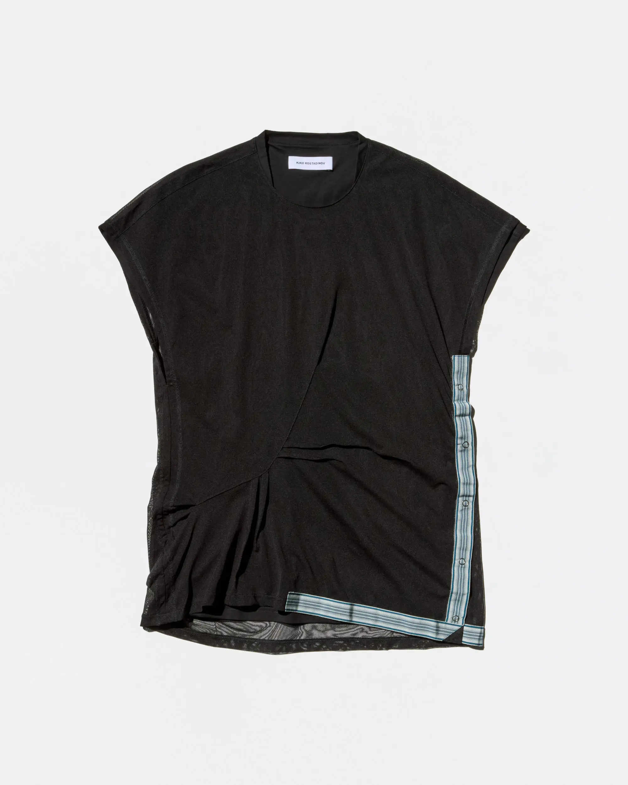 KIKO KOSTADINOV INEX MESH SLEEVELESS TOP - BLACK / BLACK