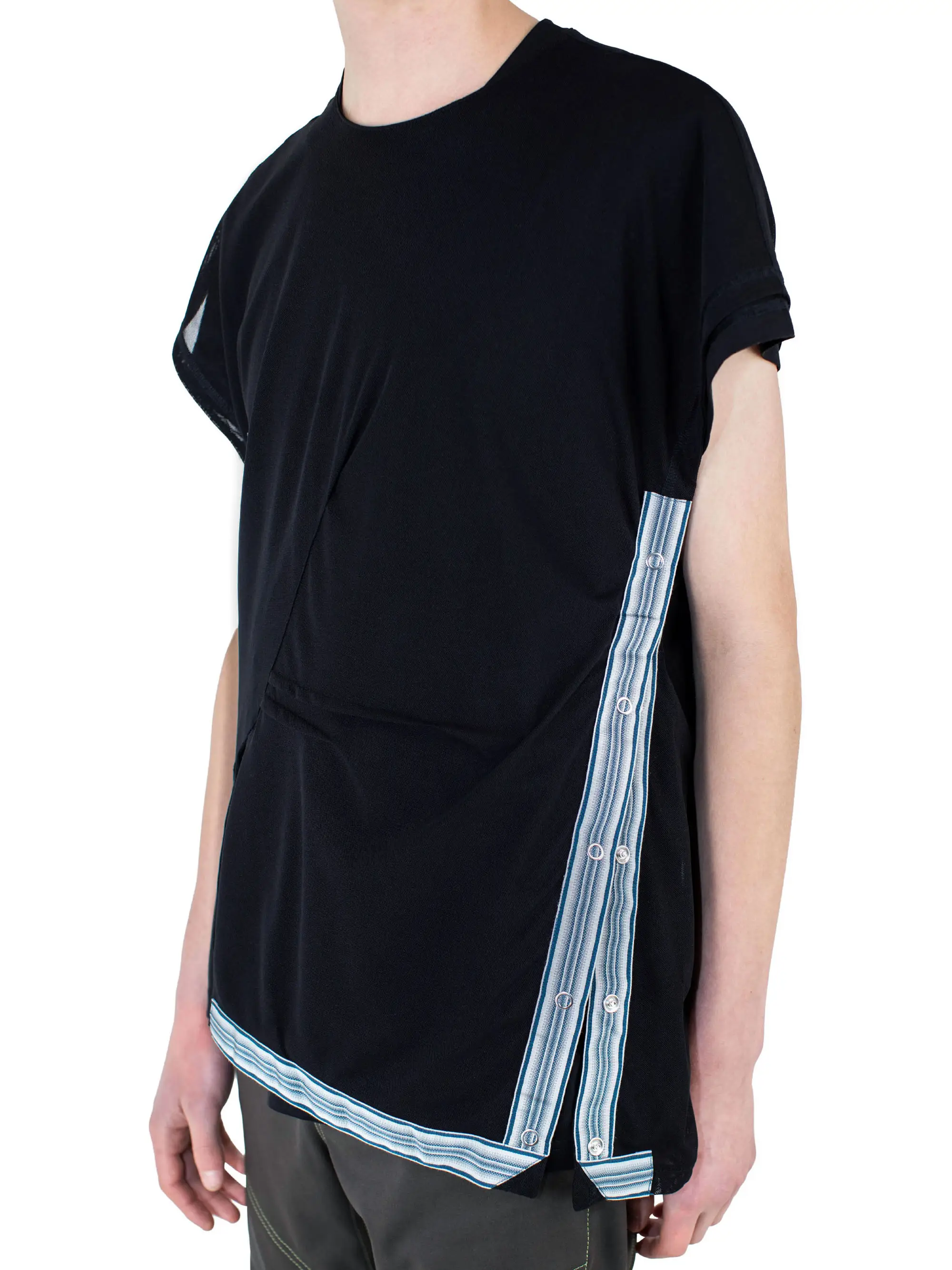 KIKO KOSTADINOV INEX MESH SLEEVELESS TOP - BLACK / BLACK