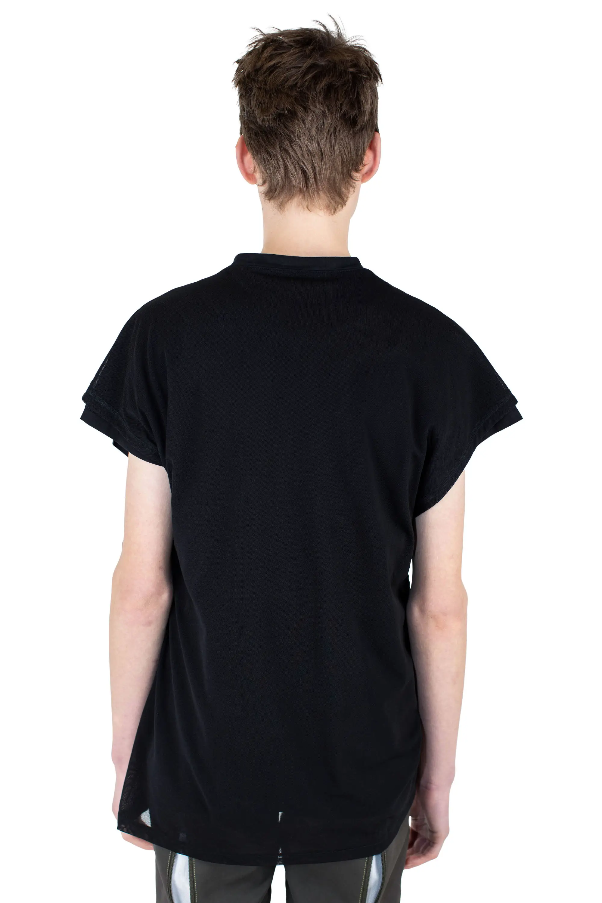 KIKO KOSTADINOV INEX MESH SLEEVELESS TOP - BLACK / BLACK