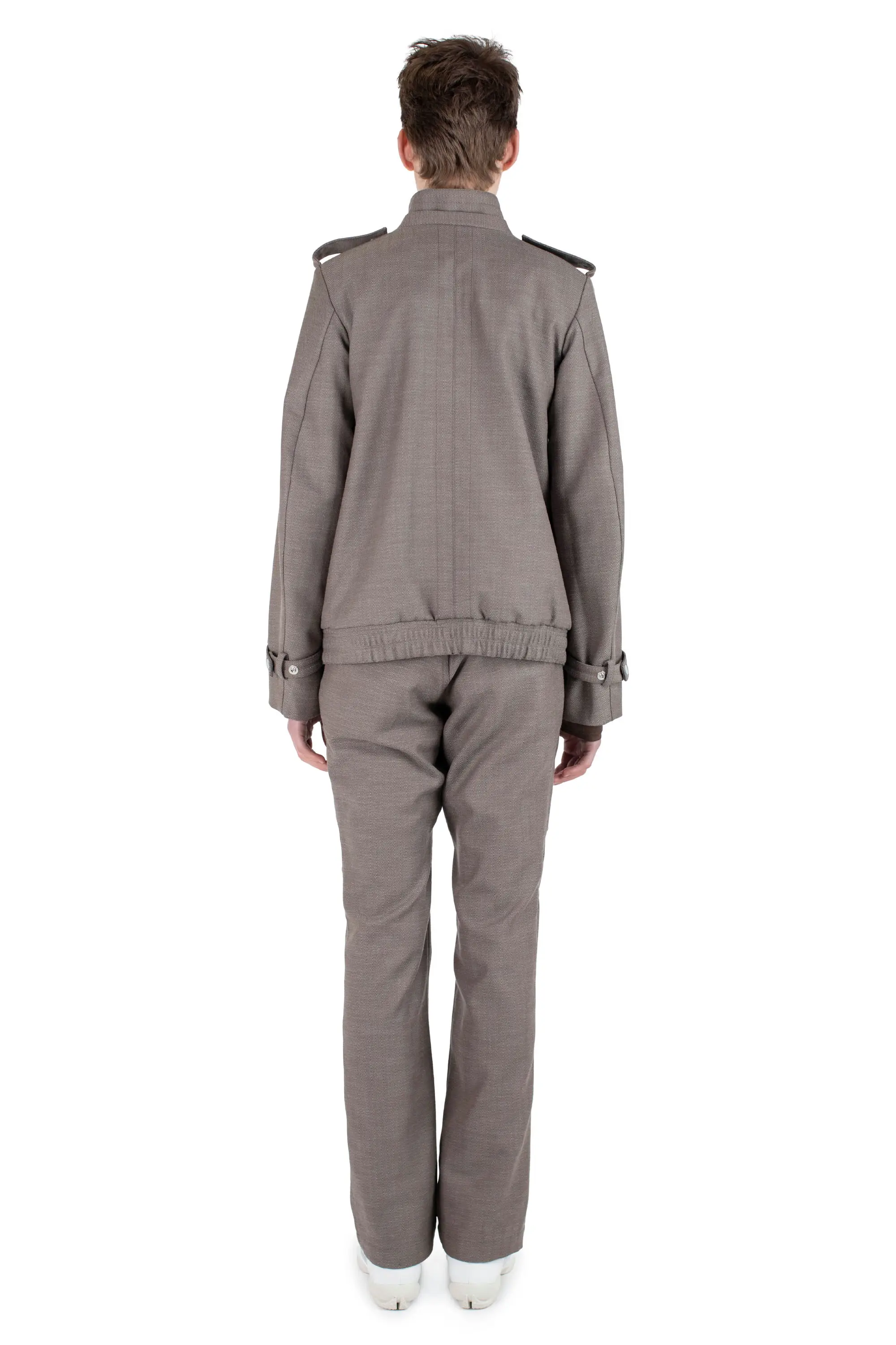 KIKO KOSTADINOV INEX SNAP JACKET - BROWN OAK