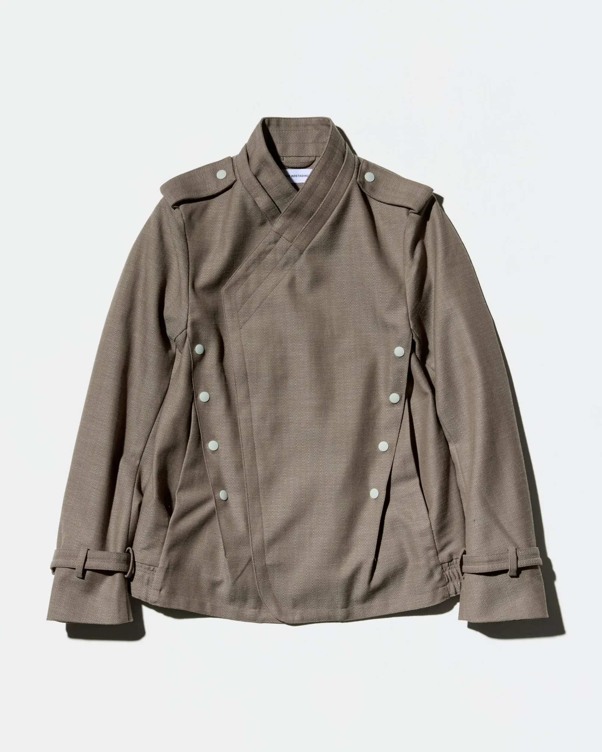 KIKO KOSTADINOV INEX SNAP JACKET - BROWN OAK