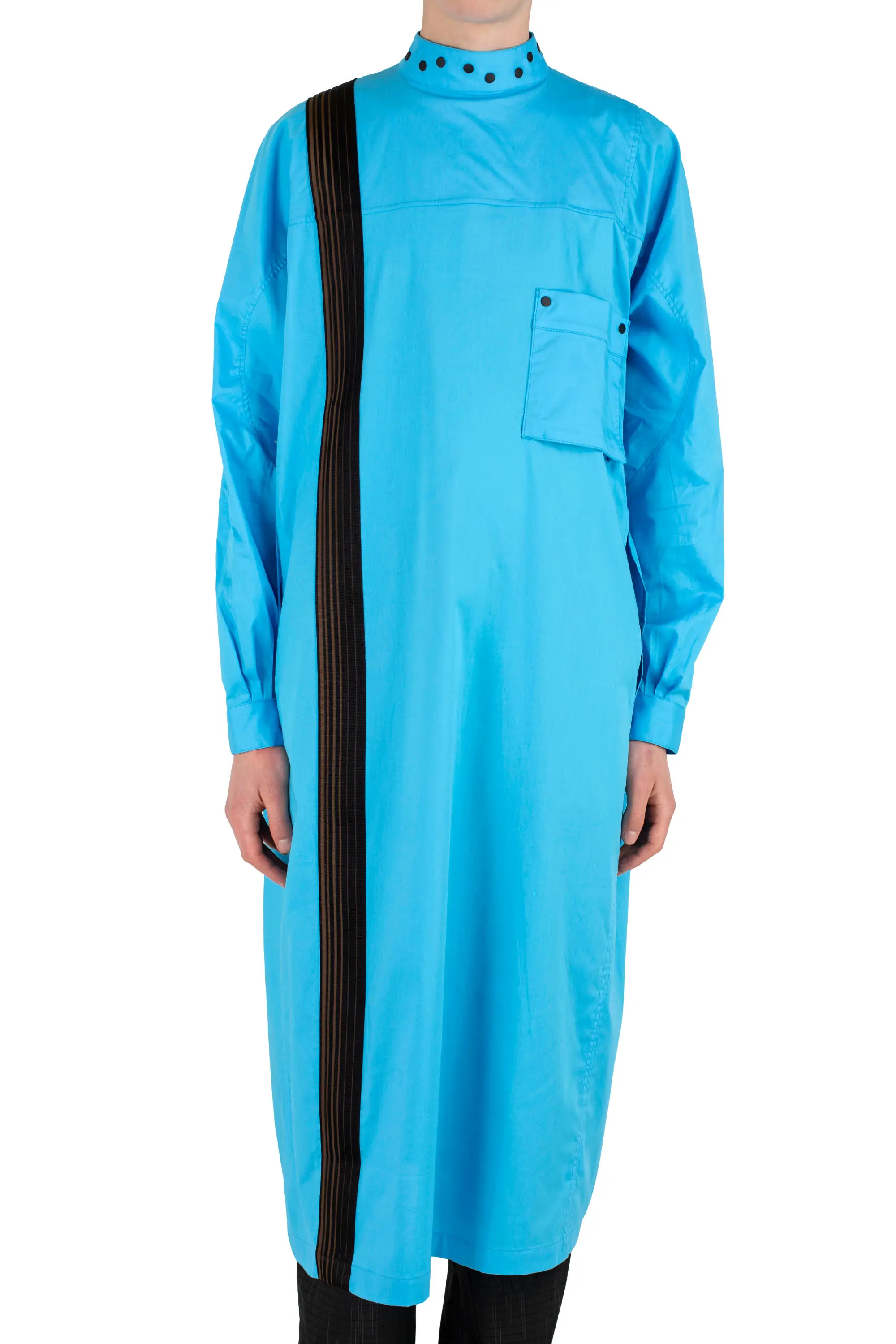 KIKO KOSTADINOV INEX SNAP LONG SHIRT - BLUE LUCENT