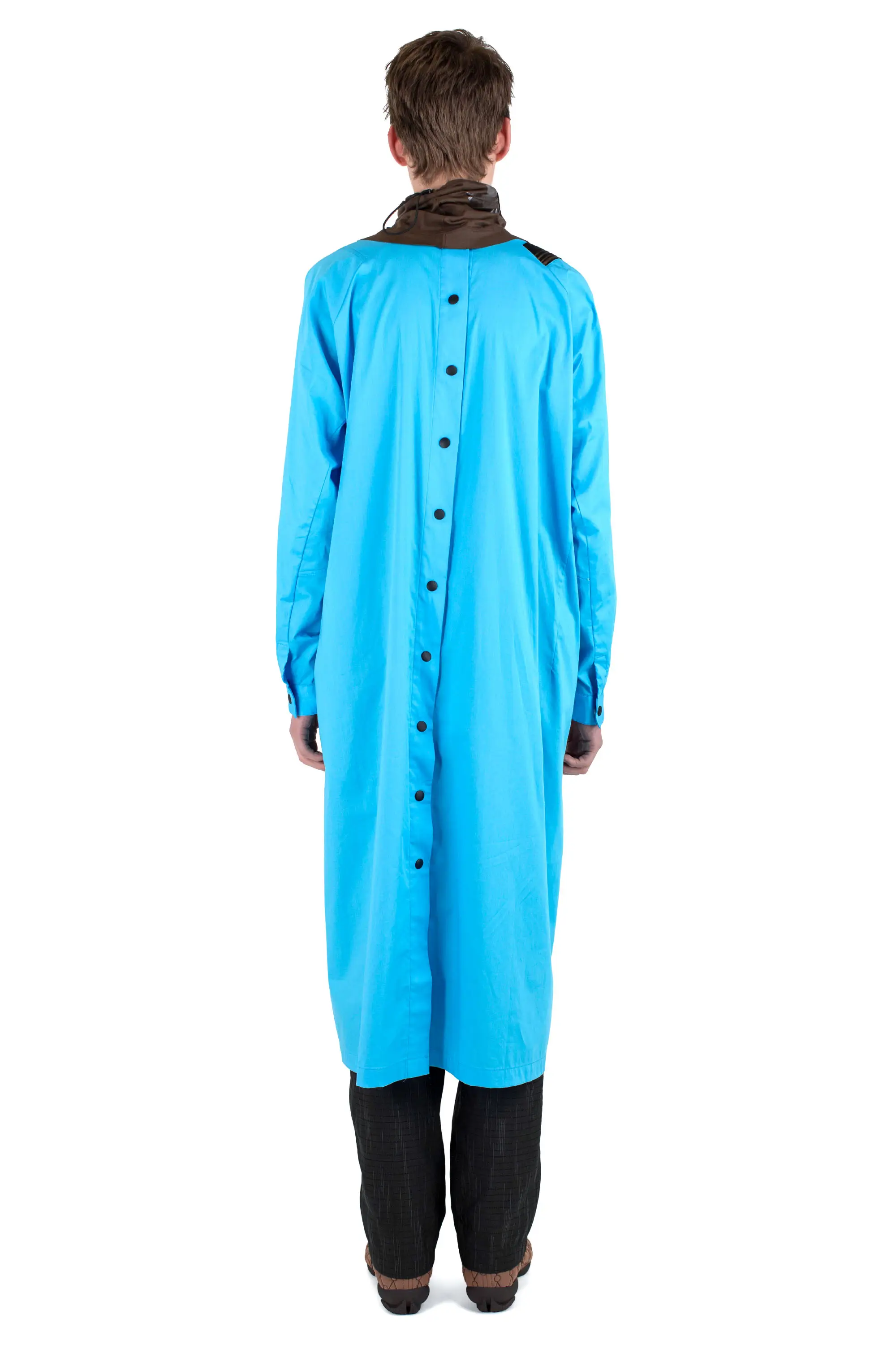 KIKO KOSTADINOV INEX SNAP LONG SHIRT - BLUE LUCENT