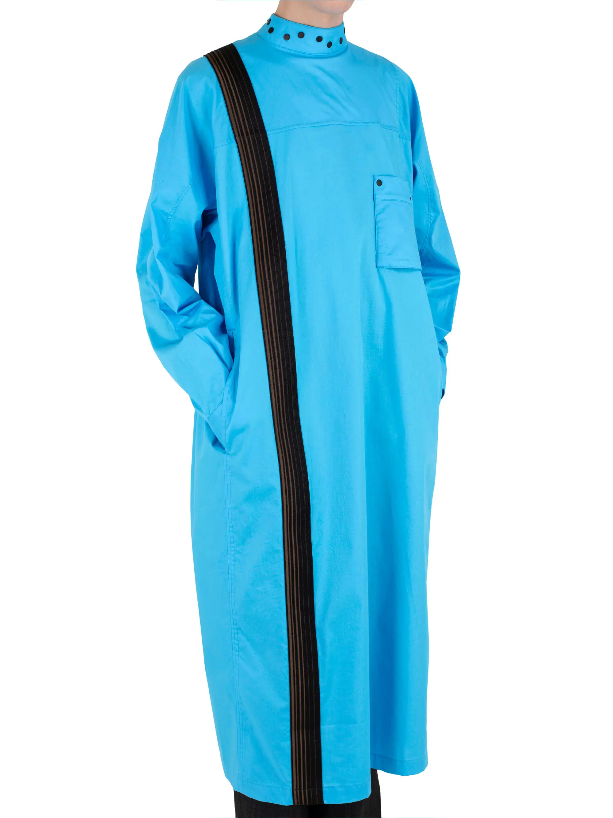 KIKO KOSTADINOV INEX SNAP LONG SHIRT - BLUE LUCENT