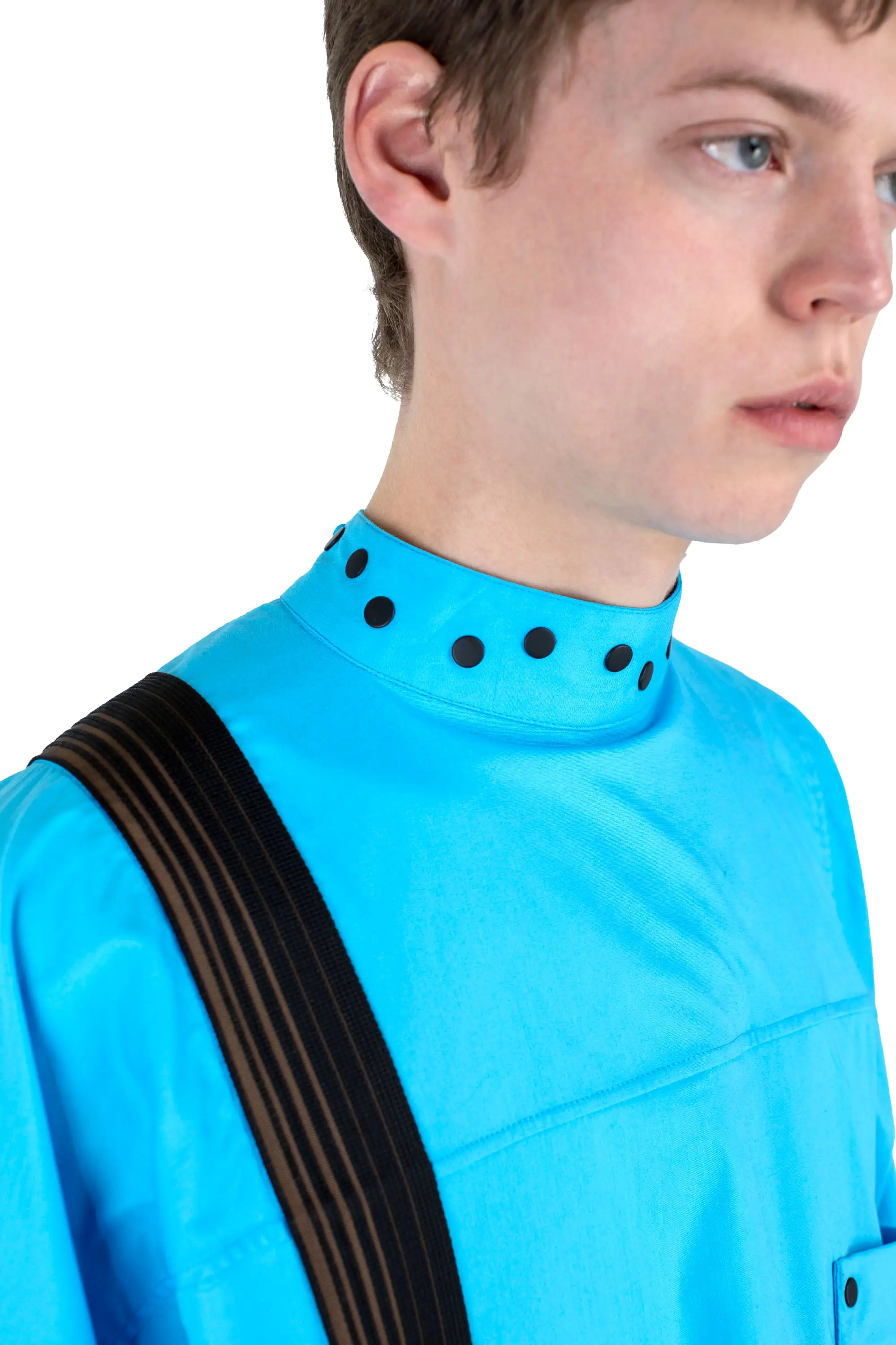 KIKO KOSTADINOV INEX SNAP LONG SHIRT - BLUE LUCENT