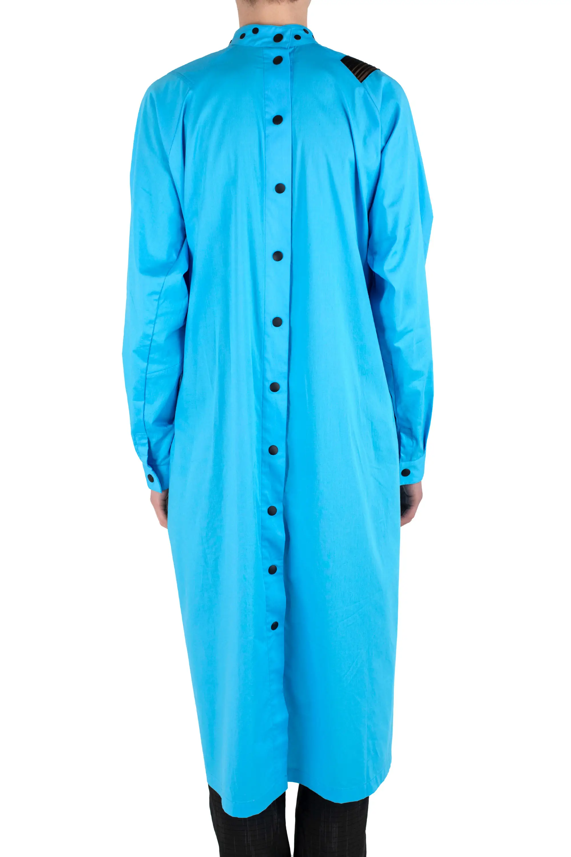 KIKO KOSTADINOV INEX SNAP LONG SHIRT - BLUE LUCENT