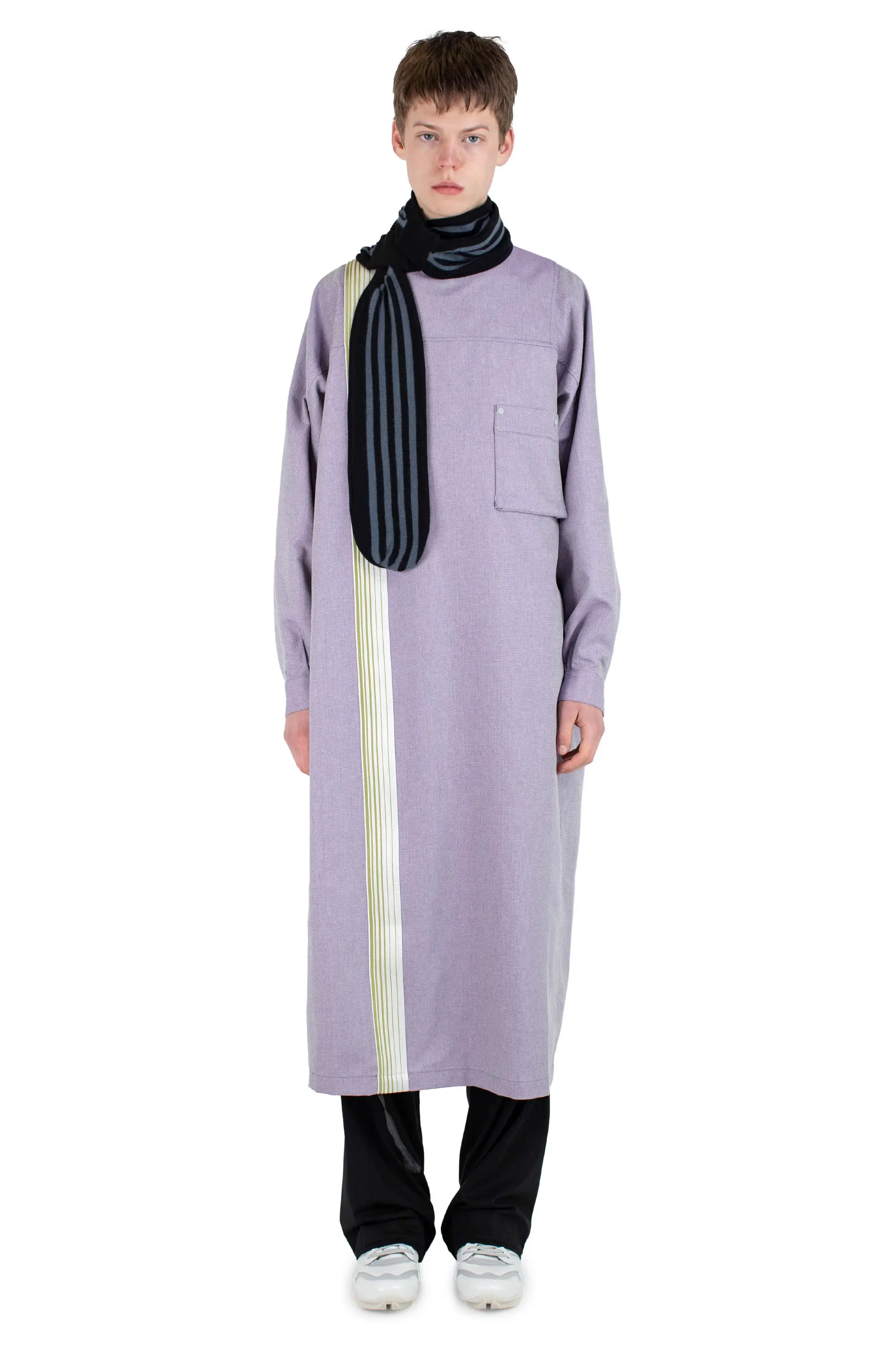 KIKO KOSTADINOV INEX SNAP LONG SHIRT - VIOLET
