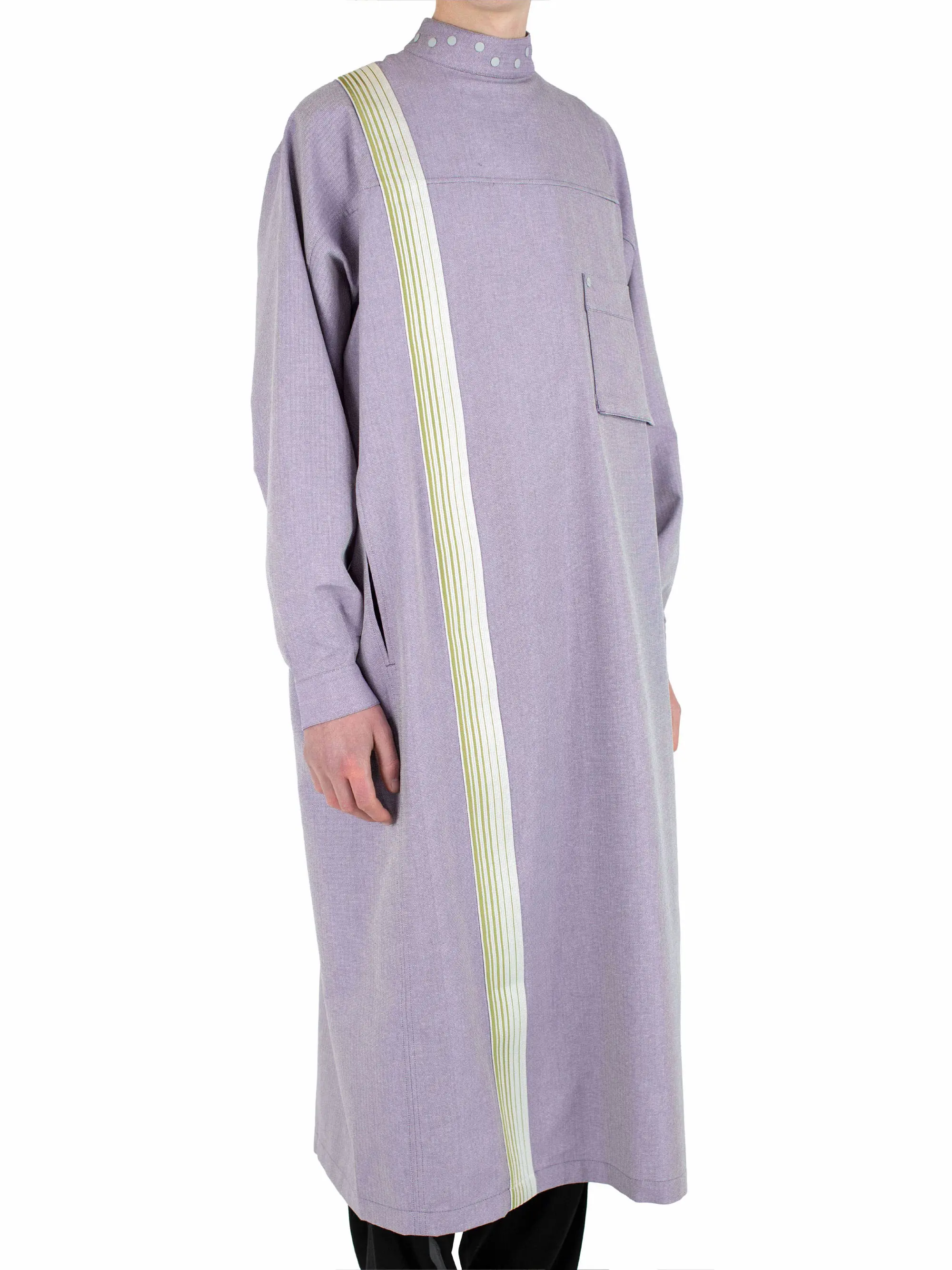 KIKO KOSTADINOV INEX SNAP LONG SHIRT - VIOLET