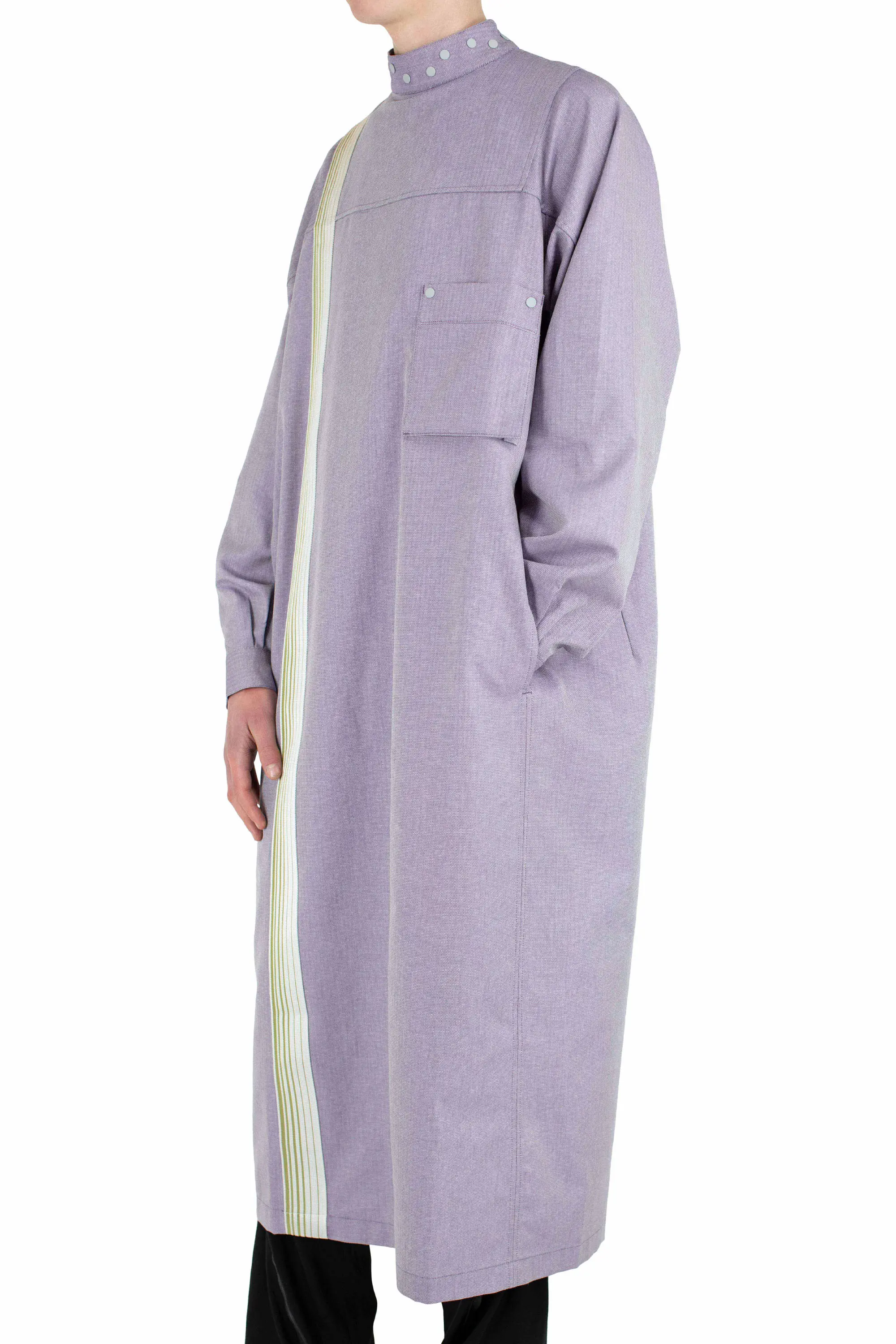 KIKO KOSTADINOV INEX SNAP LONG SHIRT - VIOLET