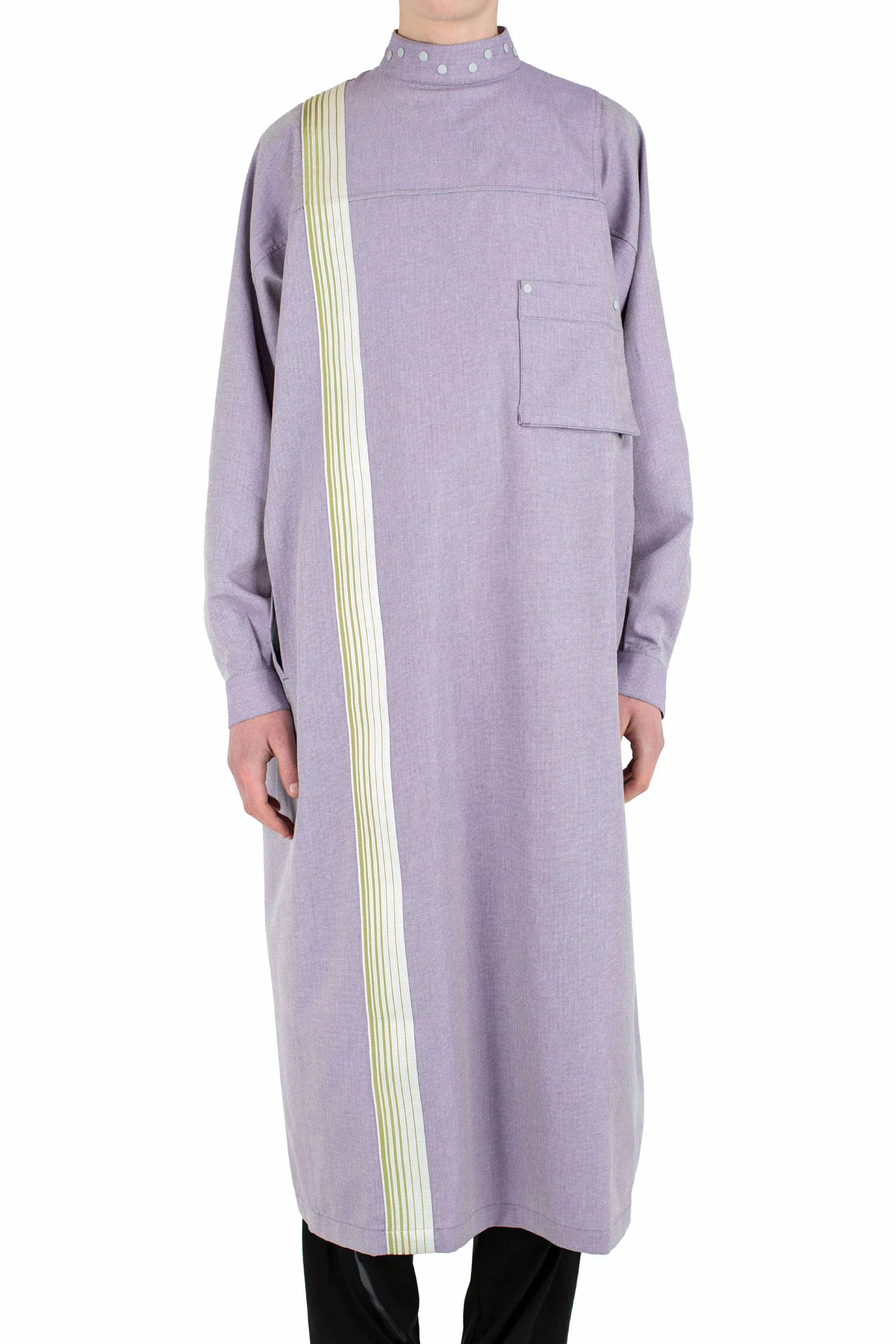 KIKO KOSTADINOV INEX SNAP LONG SHIRT - VIOLET