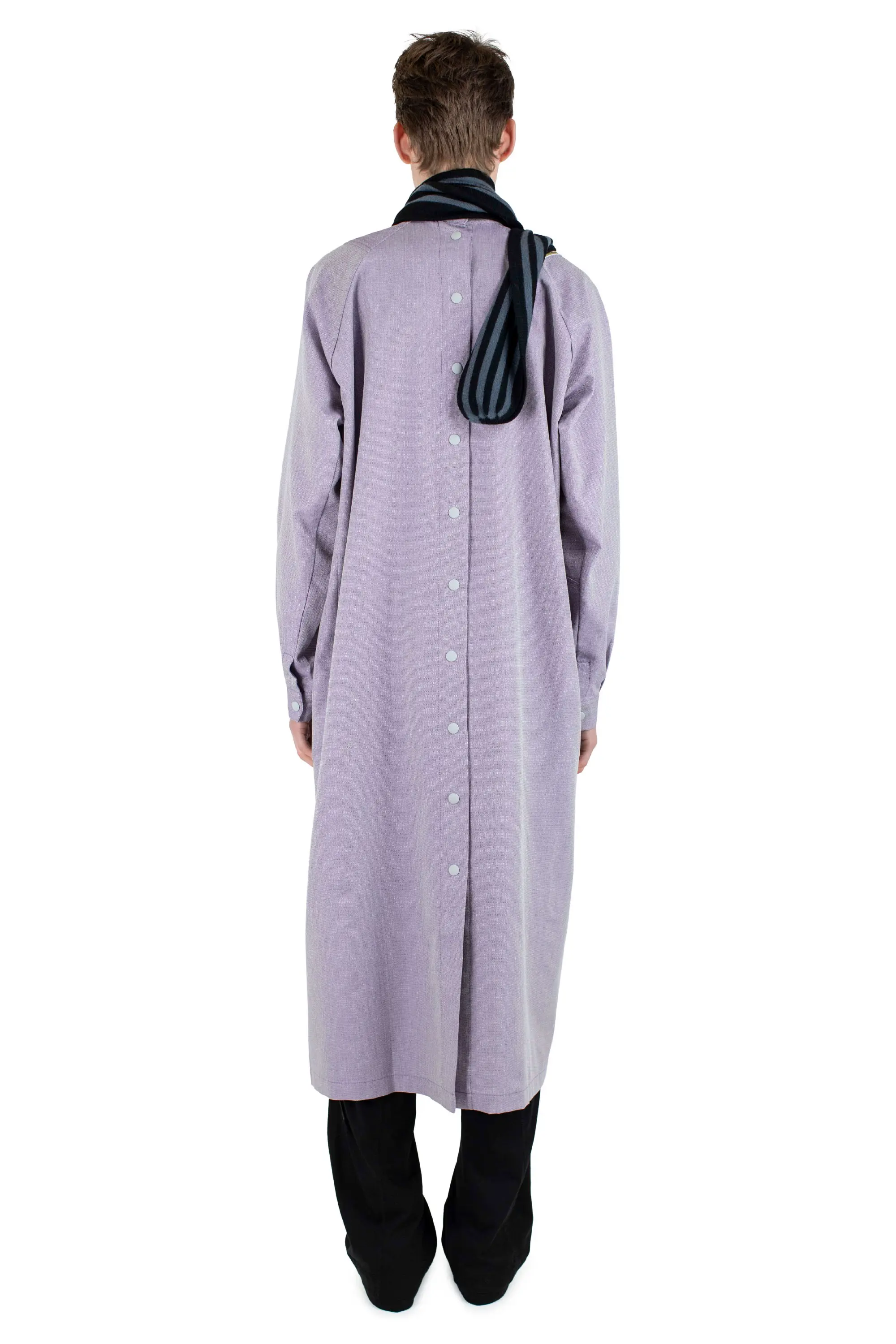 KIKO KOSTADINOV INEX SNAP LONG SHIRT - VIOLET