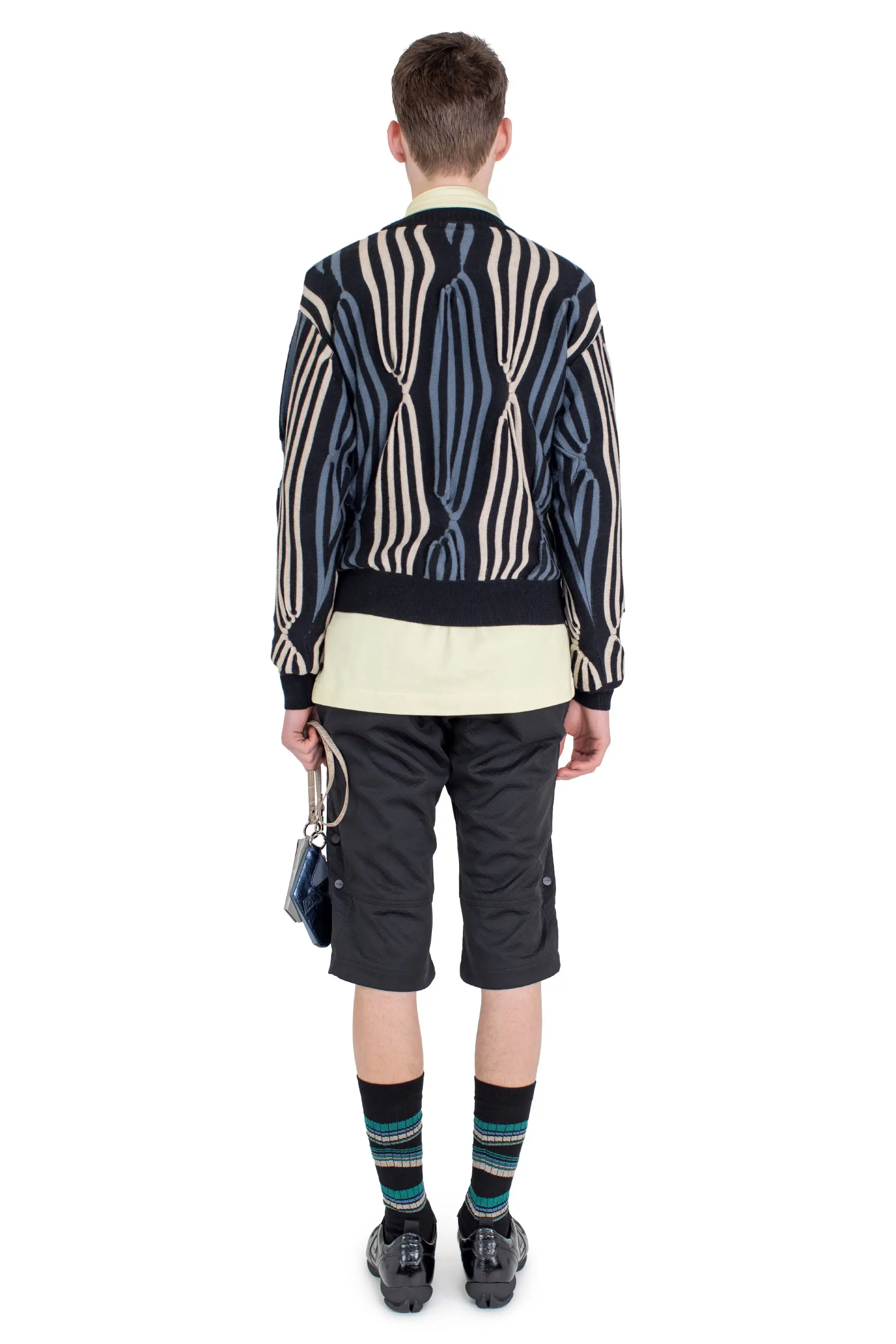 KIKO KOSTADINOV INEX SNAP SHORTS - COAL BLACK / CALLISTO BROWN