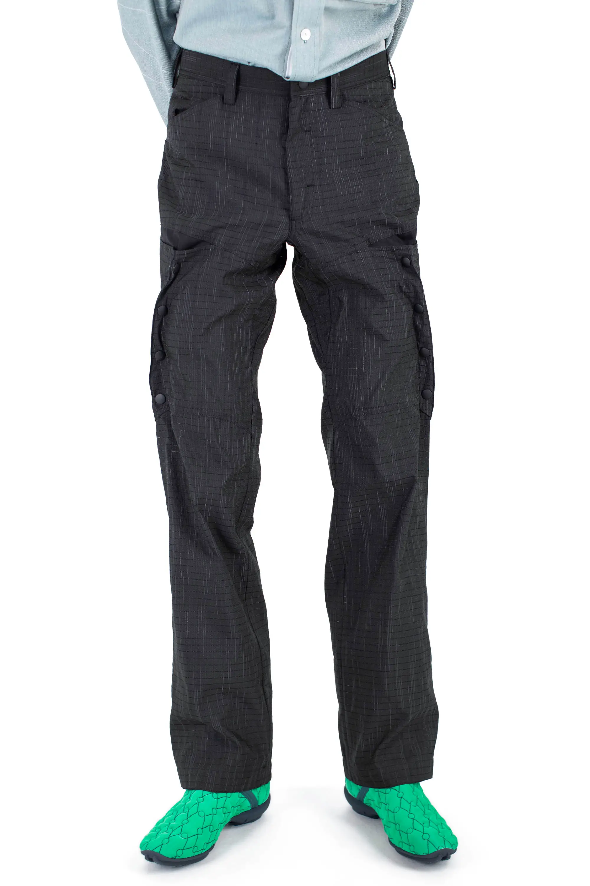 KIKO KOSTADINOV INEX SNAP TROUSER - BLACK OBSIDIAN / BLACK SABLE