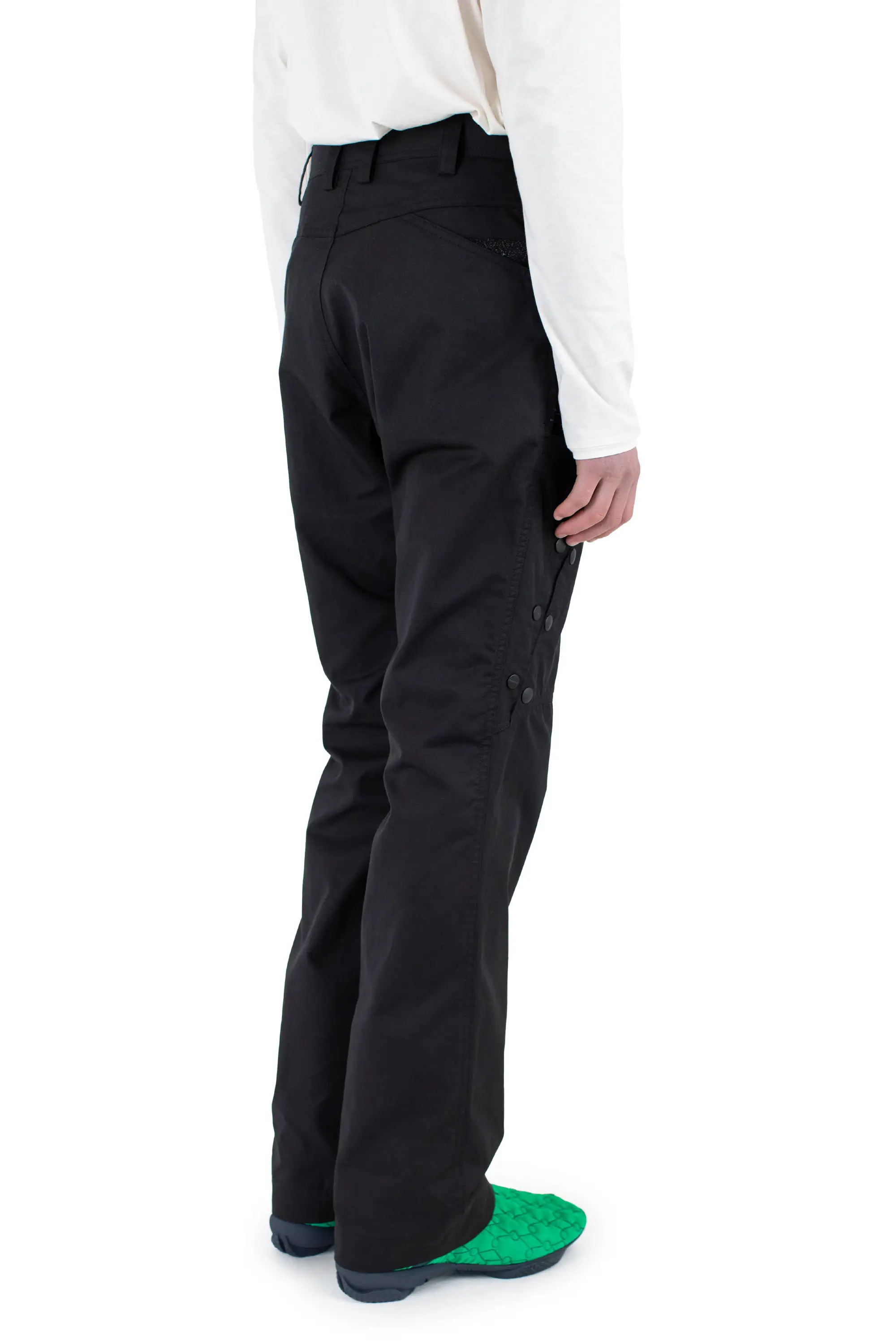 KIKO KOSTADINOV INEX SNAP TROUSER - BLACK SABLE / ASH BLACK