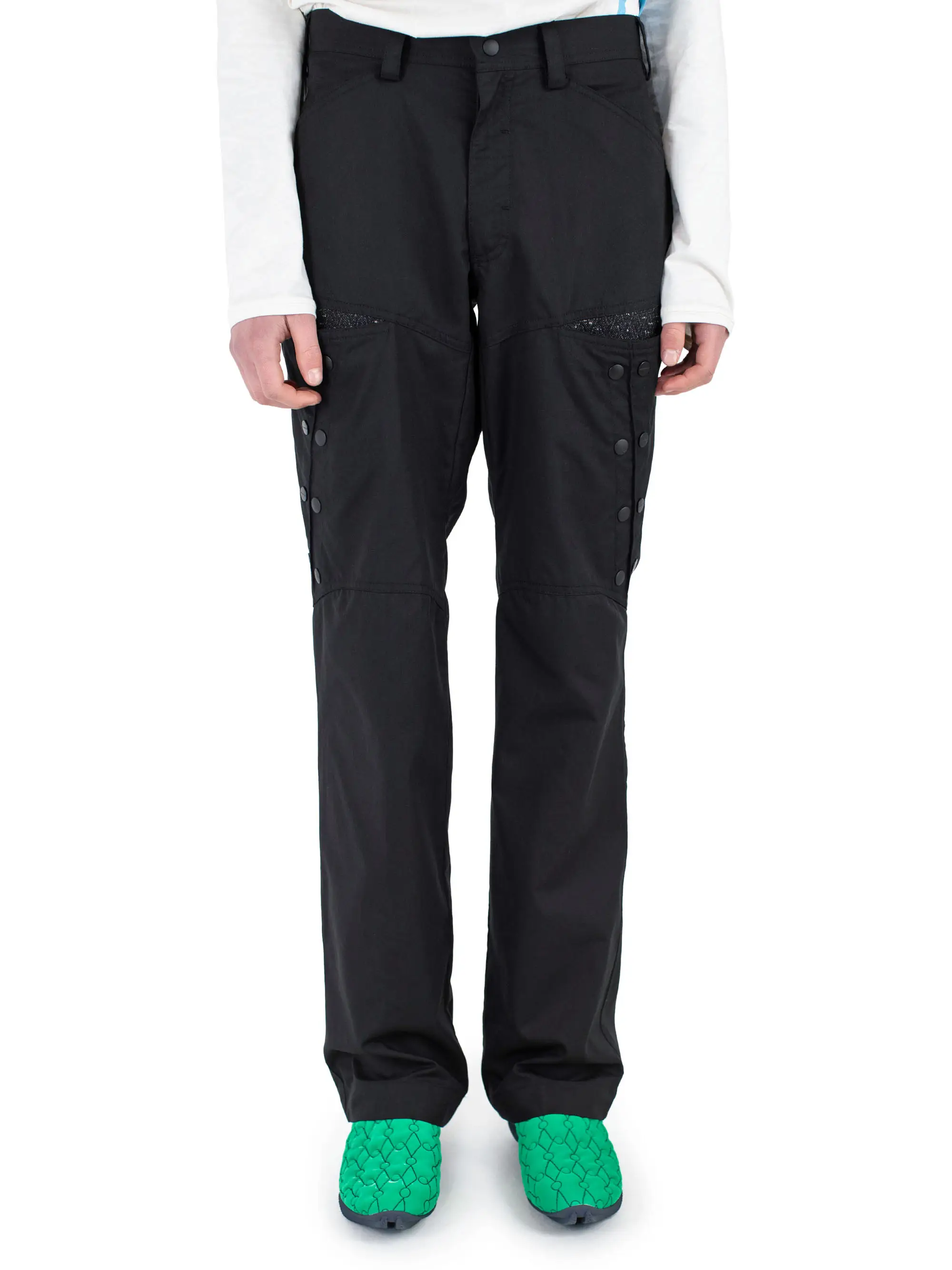 KIKO KOSTADINOV INEX SNAP TROUSER - BLACK SABLE / ASH BLACK