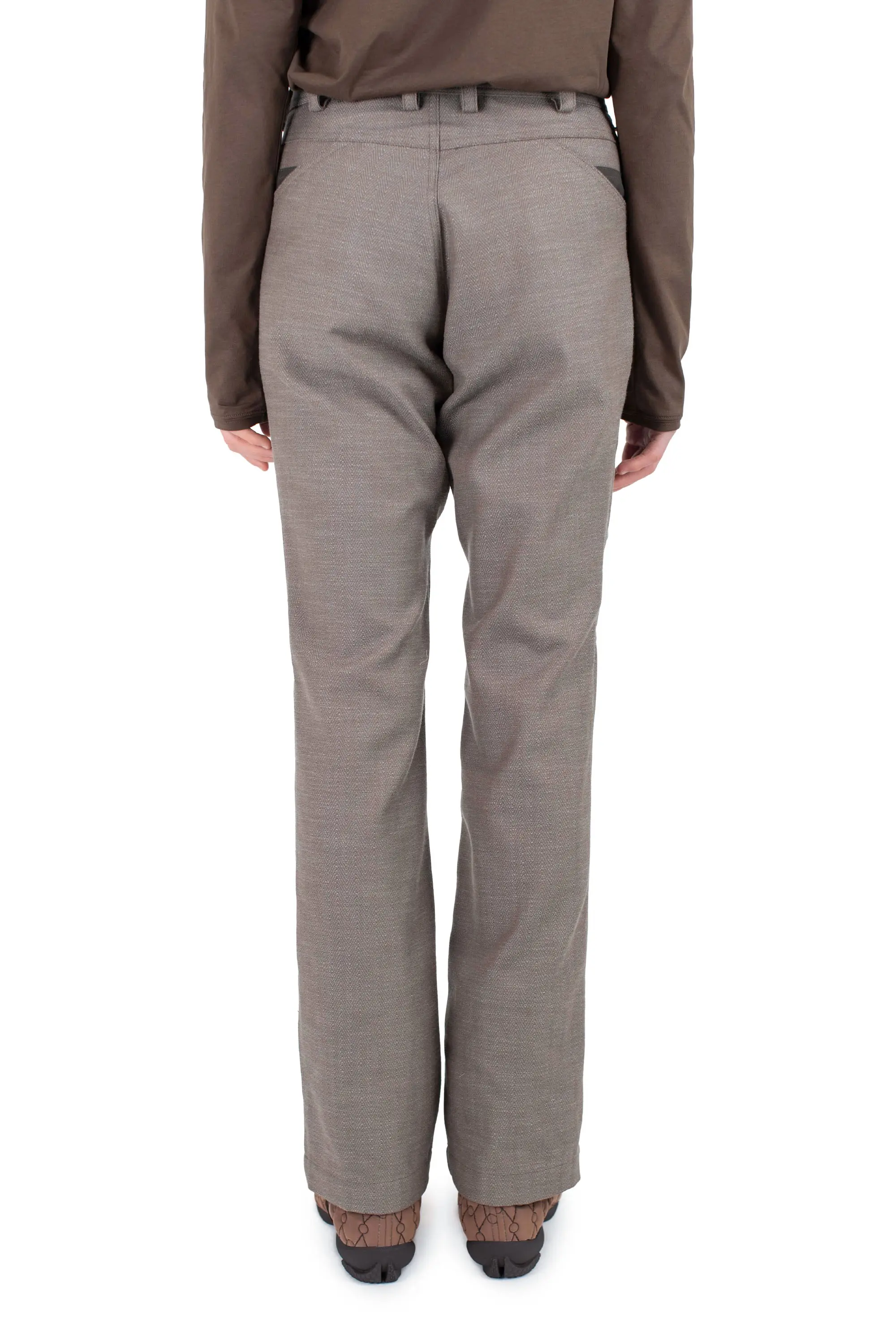 KIKO KOSTADINOV INEX SNAP TROUSER - BROWN OAK / JAVA BROWN
