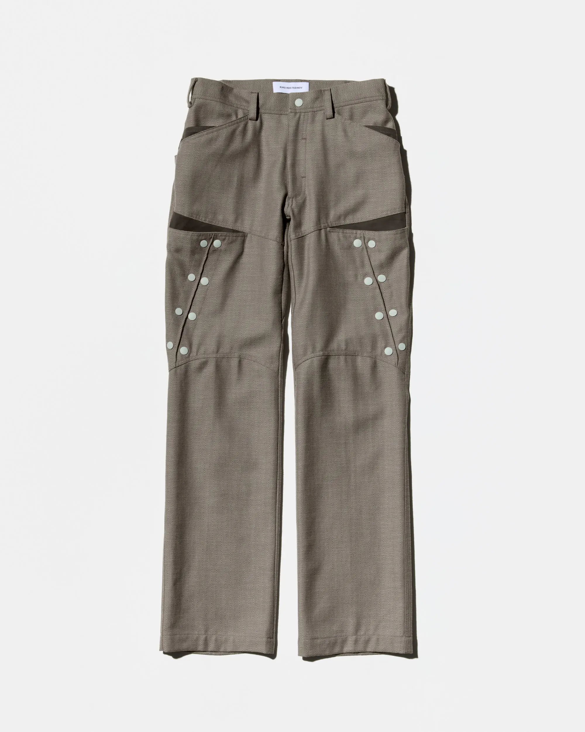 KIKO KOSTADINOV INEX SNAP TROUSER - BROWN OAK / JAVA BROWN